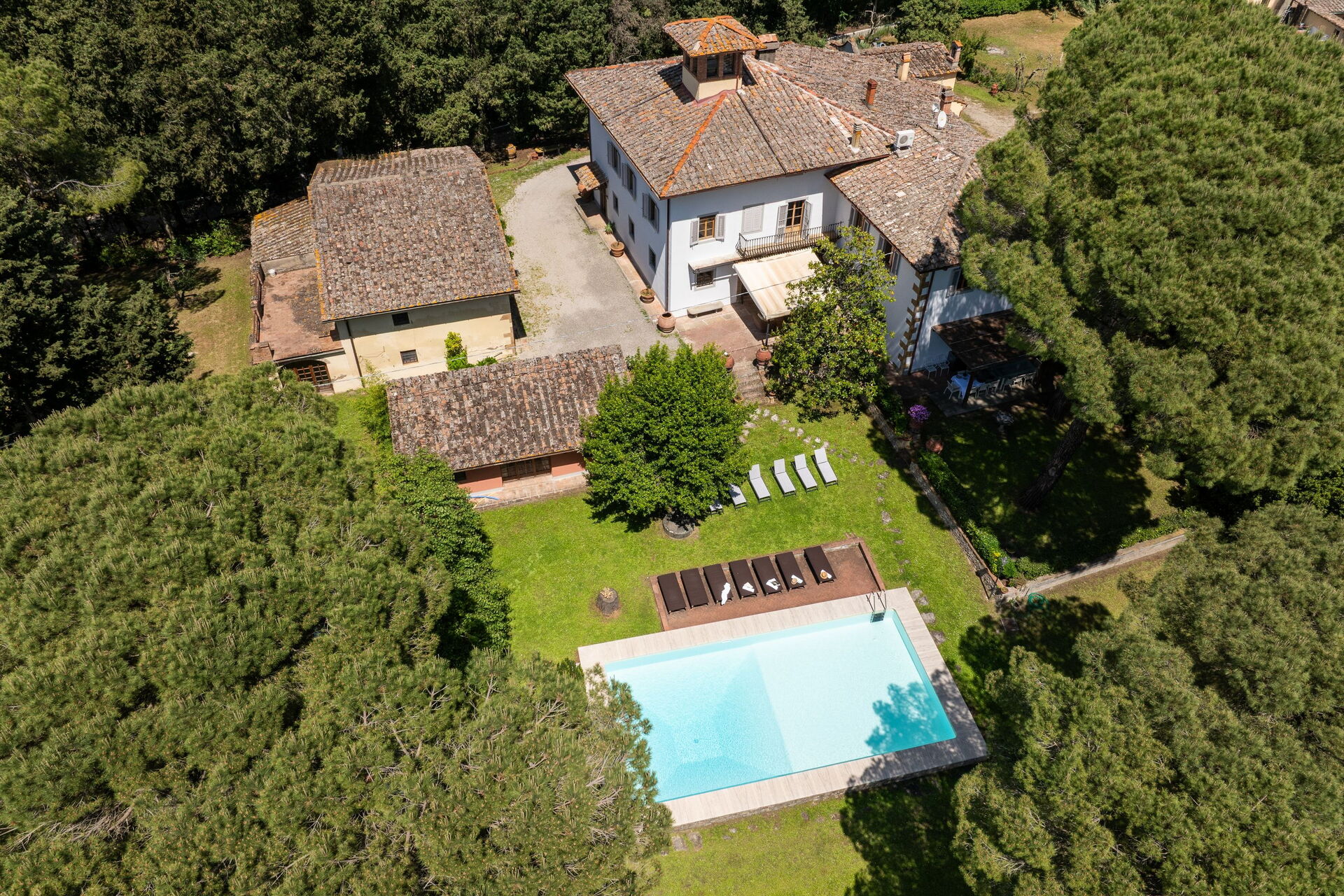 Villa Orchidea tuin in San Donnino