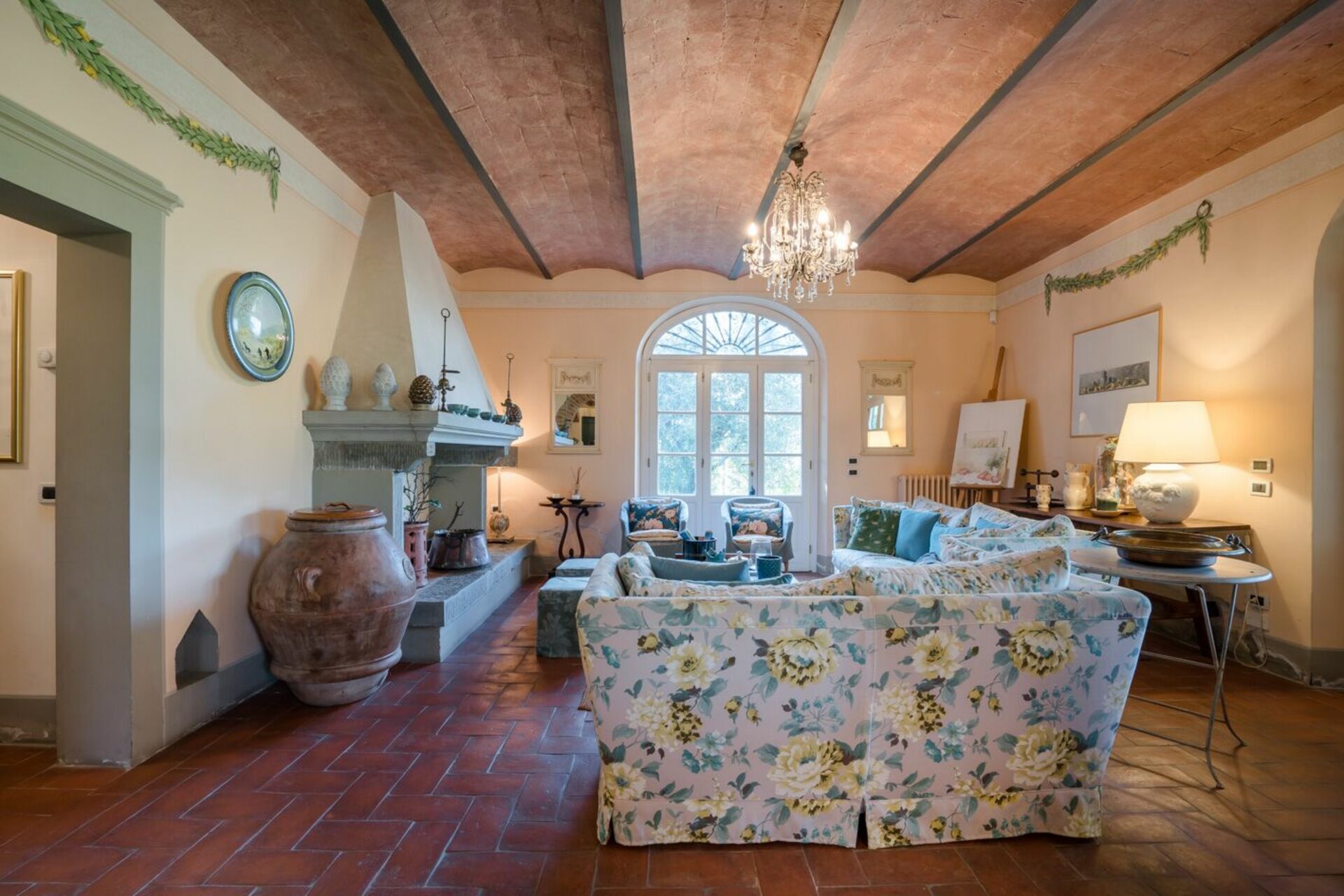 Villa Fontine tuin in Orentano