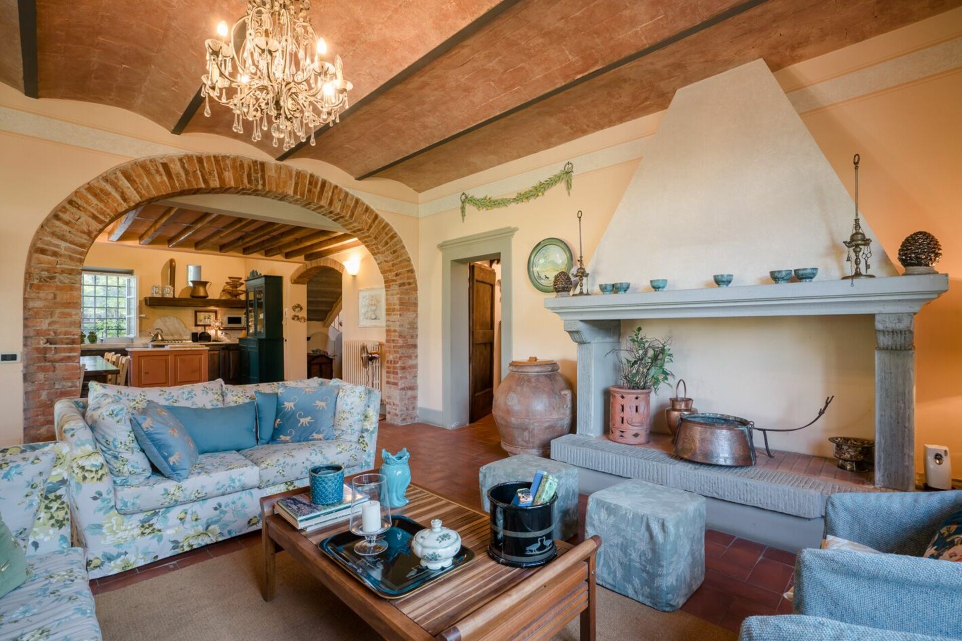 Villa Fontine keuken in Orentano