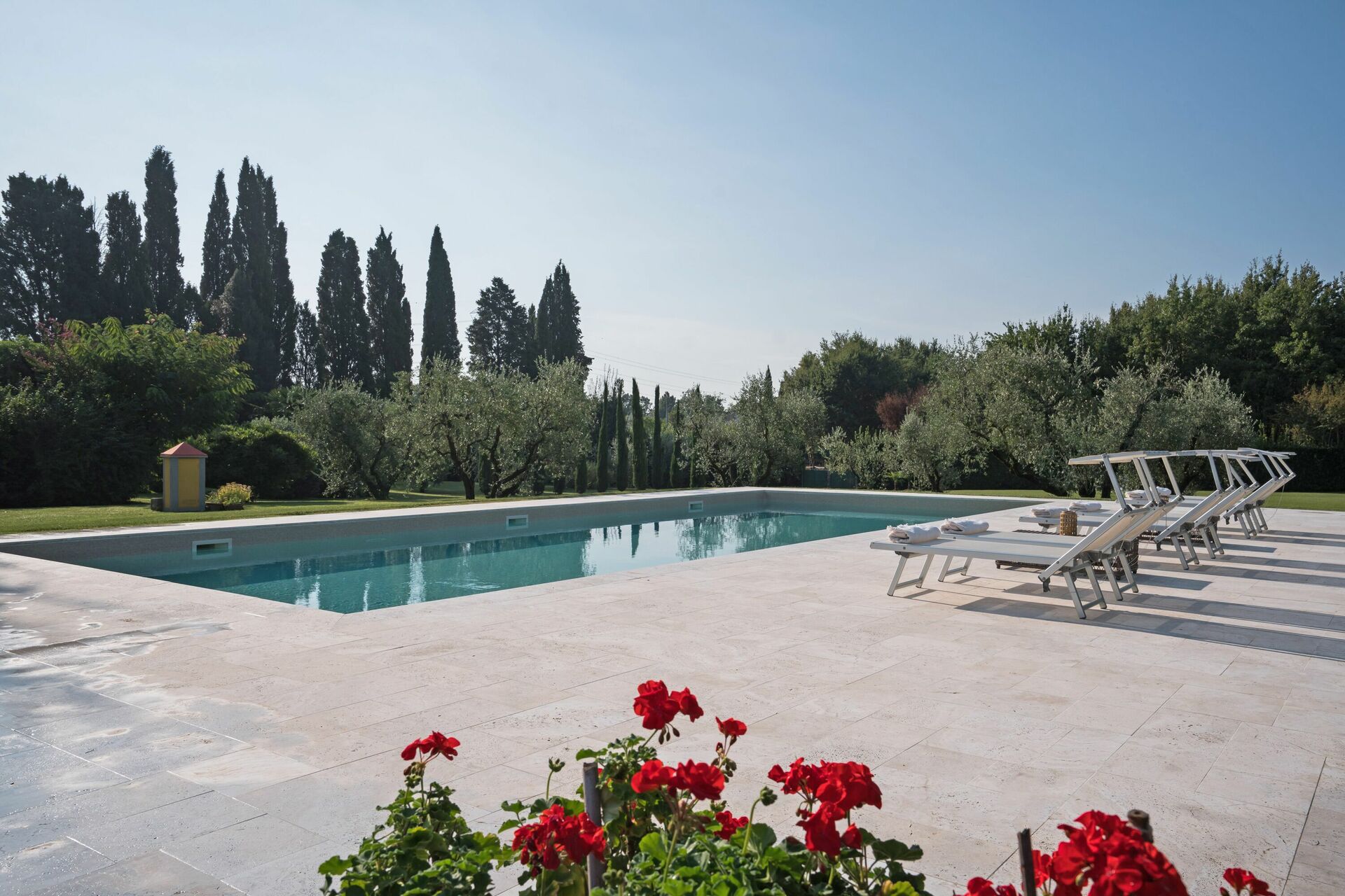 Villa Fontine tuin in Orentano