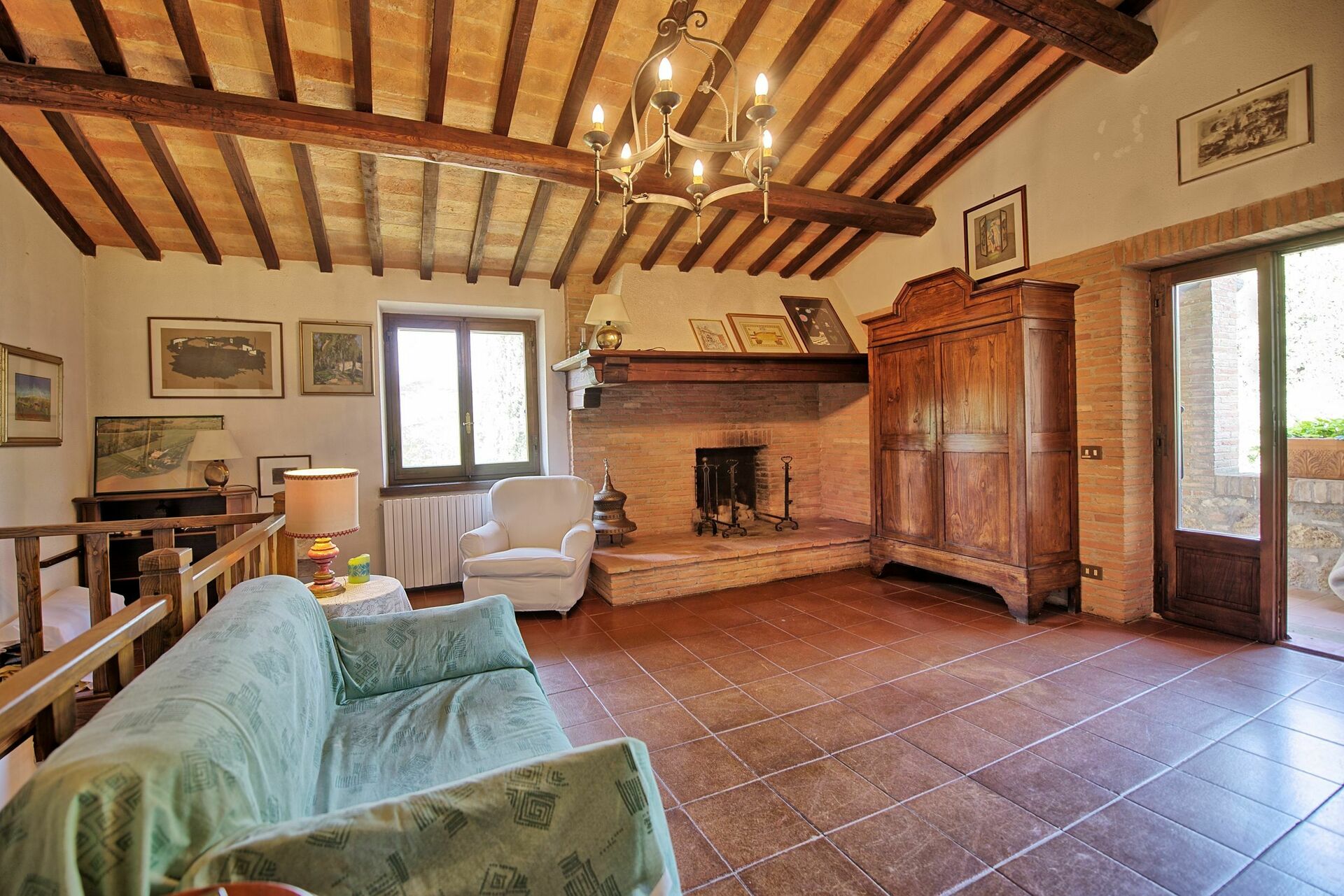 Casale Giulio badkamer in Cetona