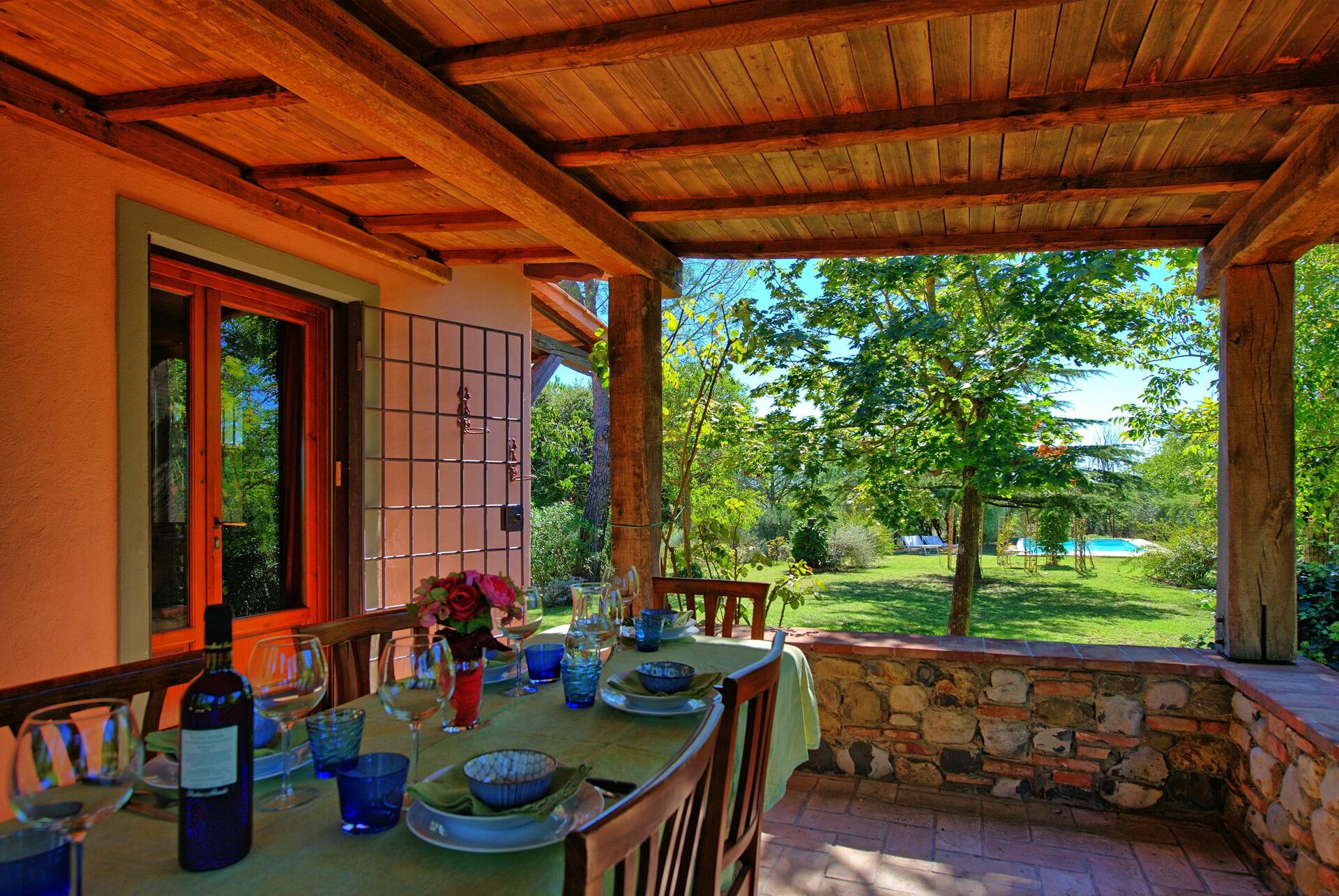 Casa Cipressi tuin in Sciano