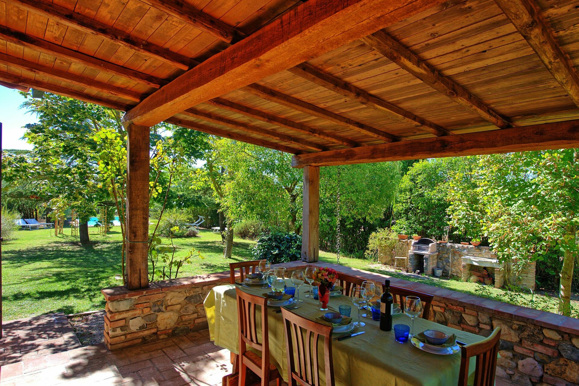 Casa Cipressi slaapkamer in Sciano