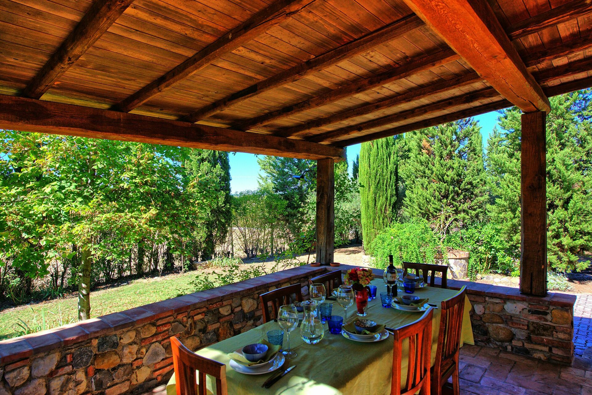 Casa Cipressi badkamer in Sciano