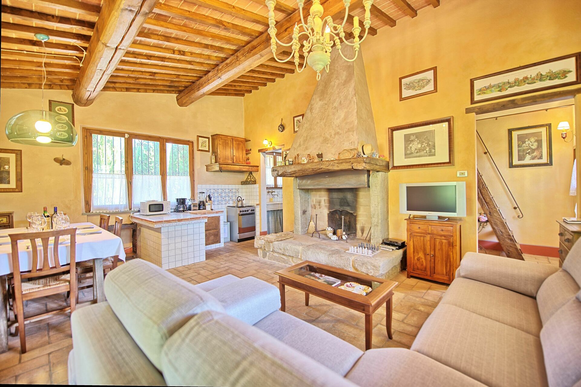 Casa Cipressi slaapkamer in Sciano