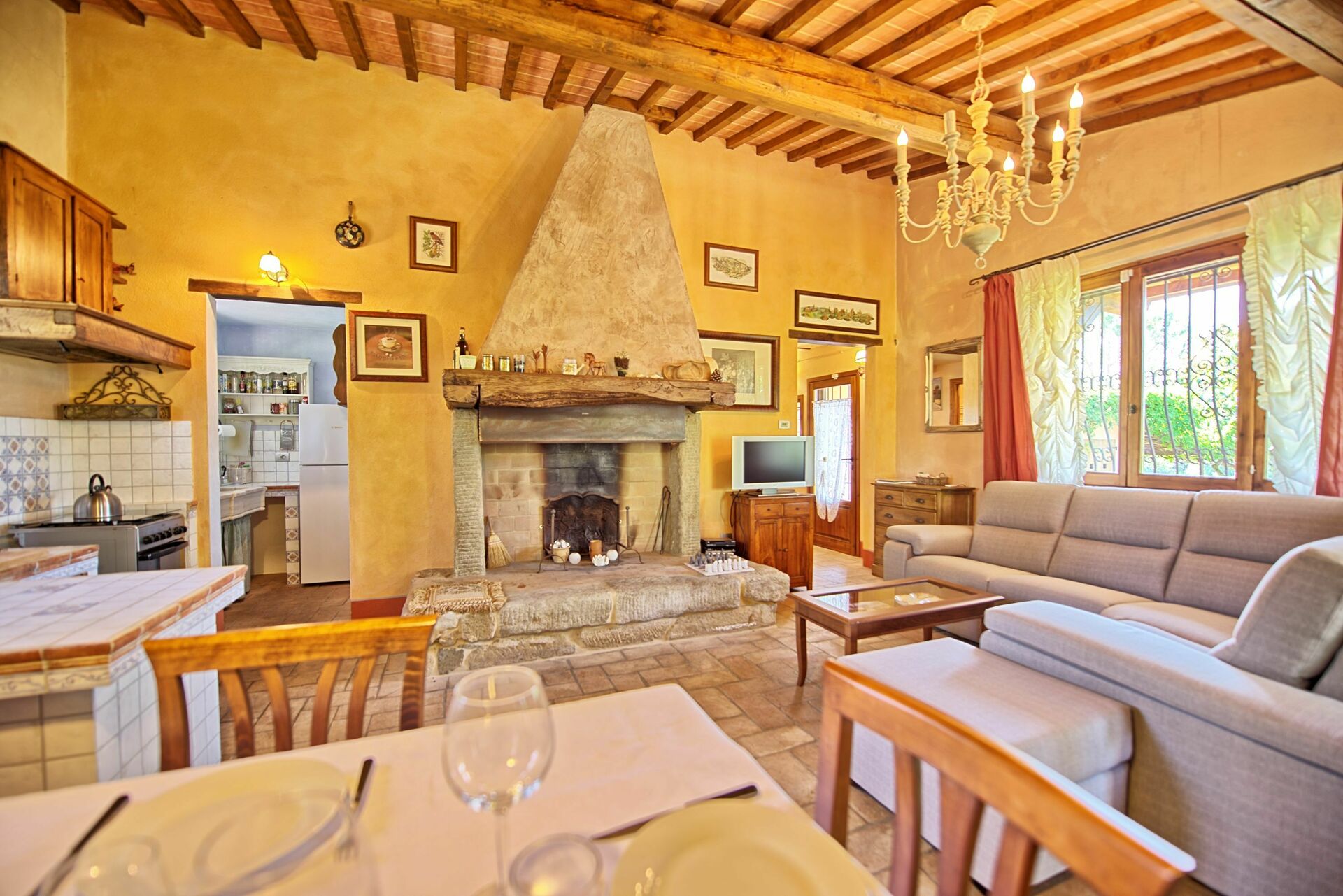 Casa Cipressi tuin in Sciano