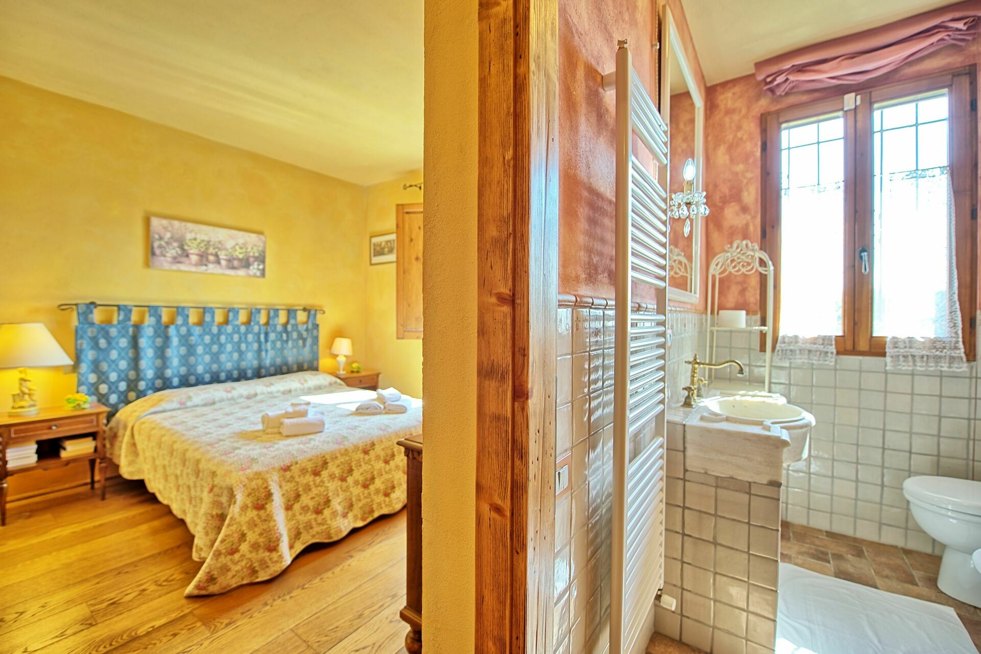 Casa Cipressi slaapkamer in Sciano