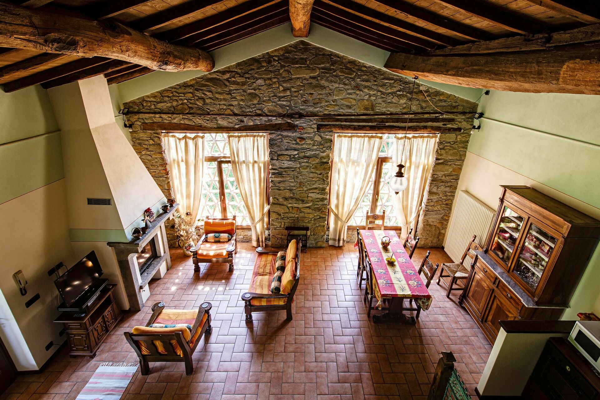Villa Il Nido badkamer in Castelnuovo Di Garfagnana