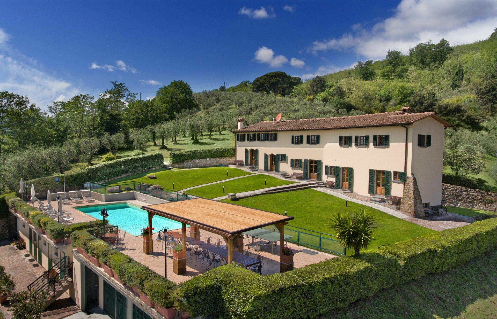 Villa Le Ferrette tuin in Montecatini Terme