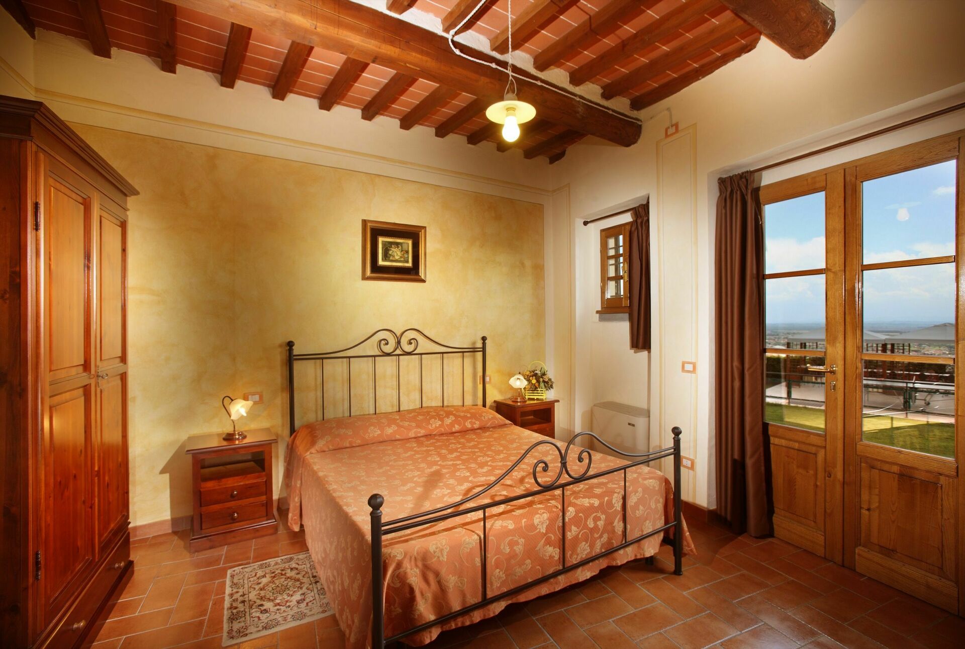 Villa Le Ferrette slaapkamer in Montecatini Terme