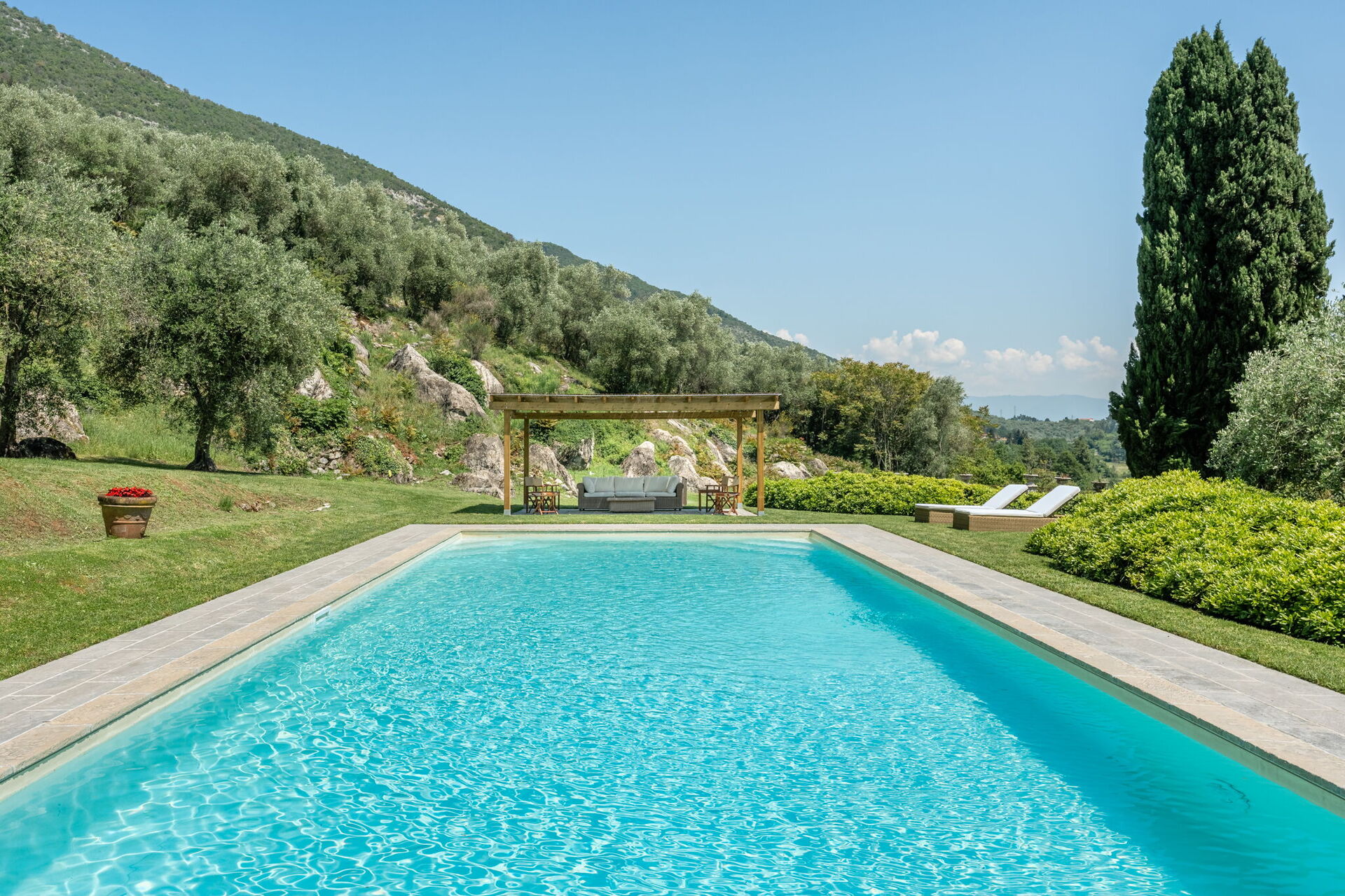 Villa De Ranieri badkamer in Lucca