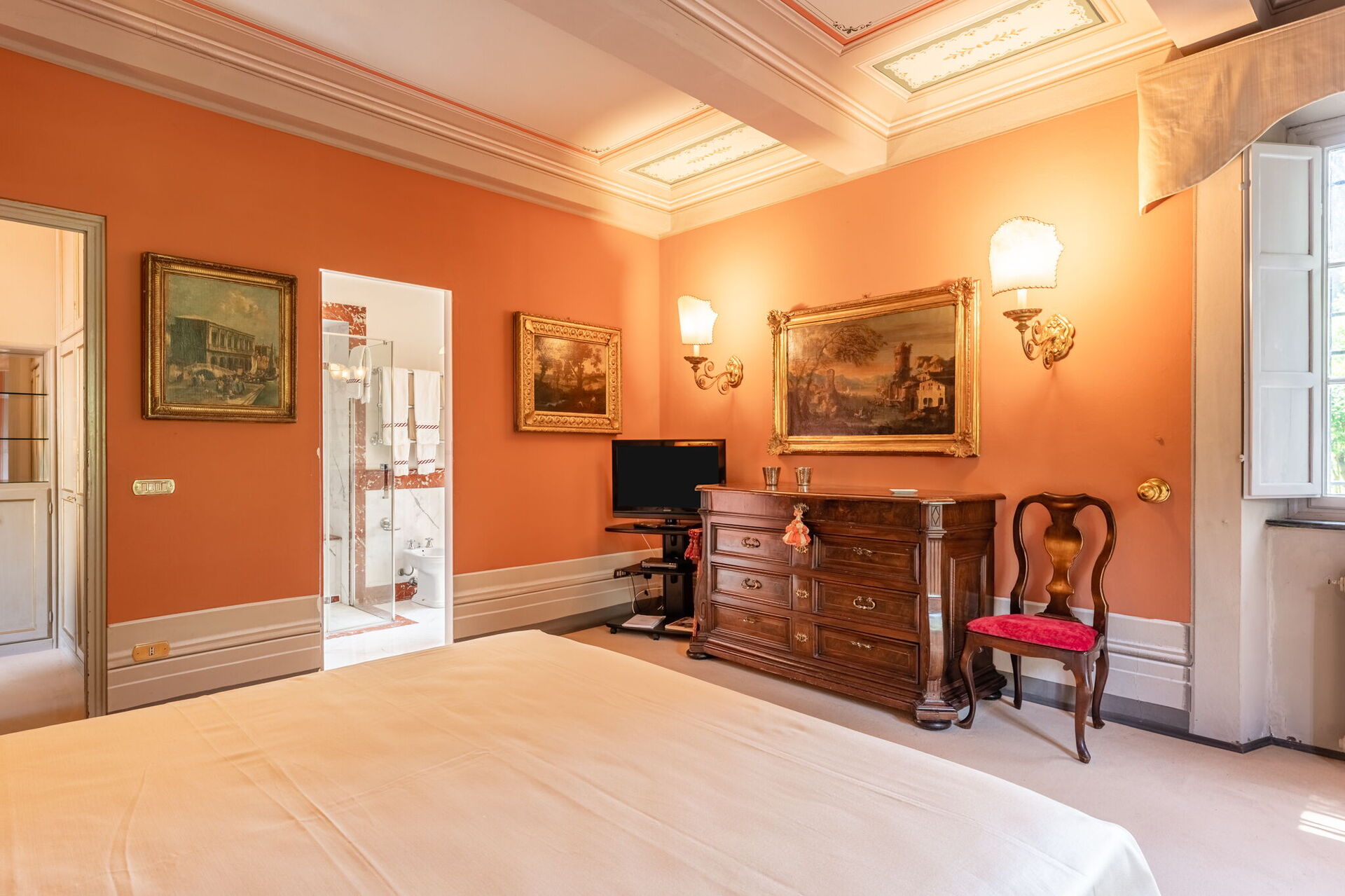 Villa De Ranieri badkamer in Lucca