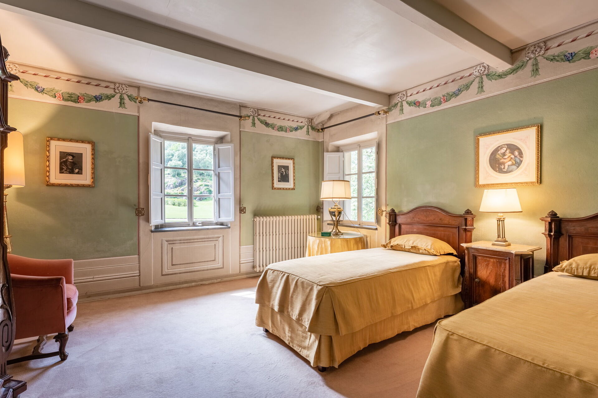 Villa De Ranieri slaapkamer in Lucca