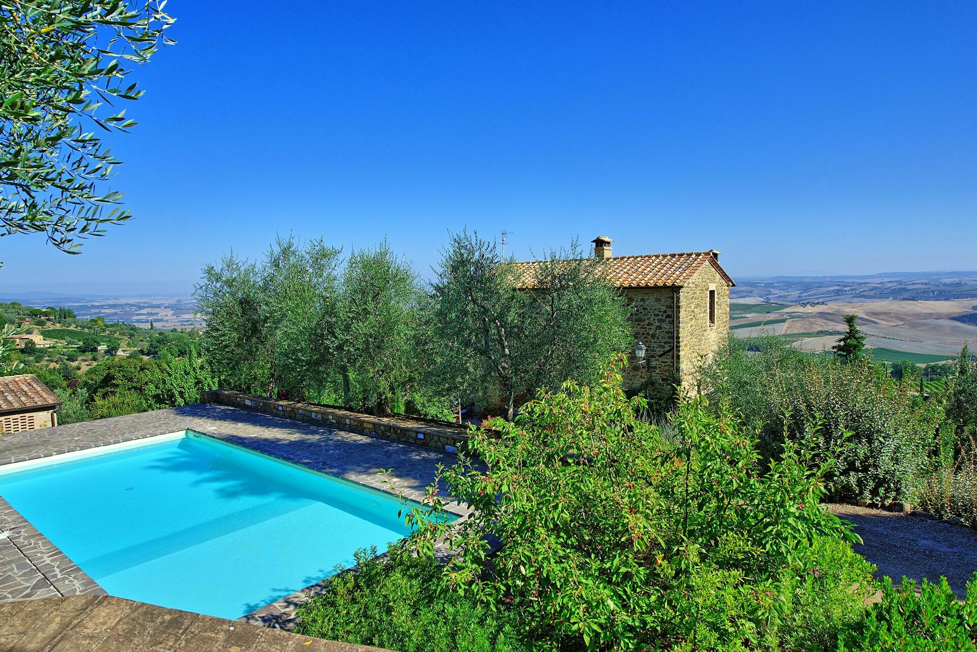 Villa Montalcino badkamer in Montalcino