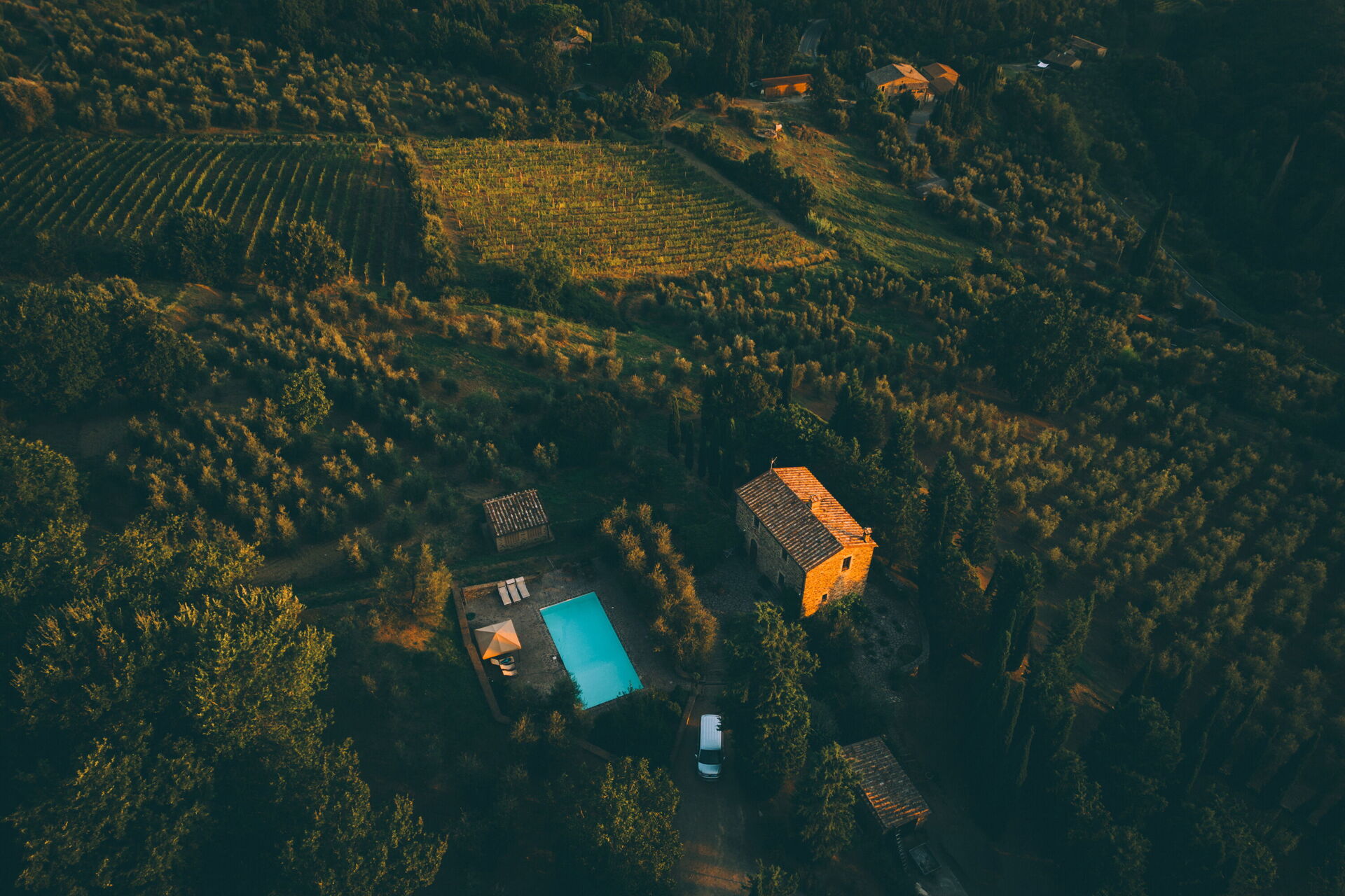 Villa Montalcino badkamer in Montalcino