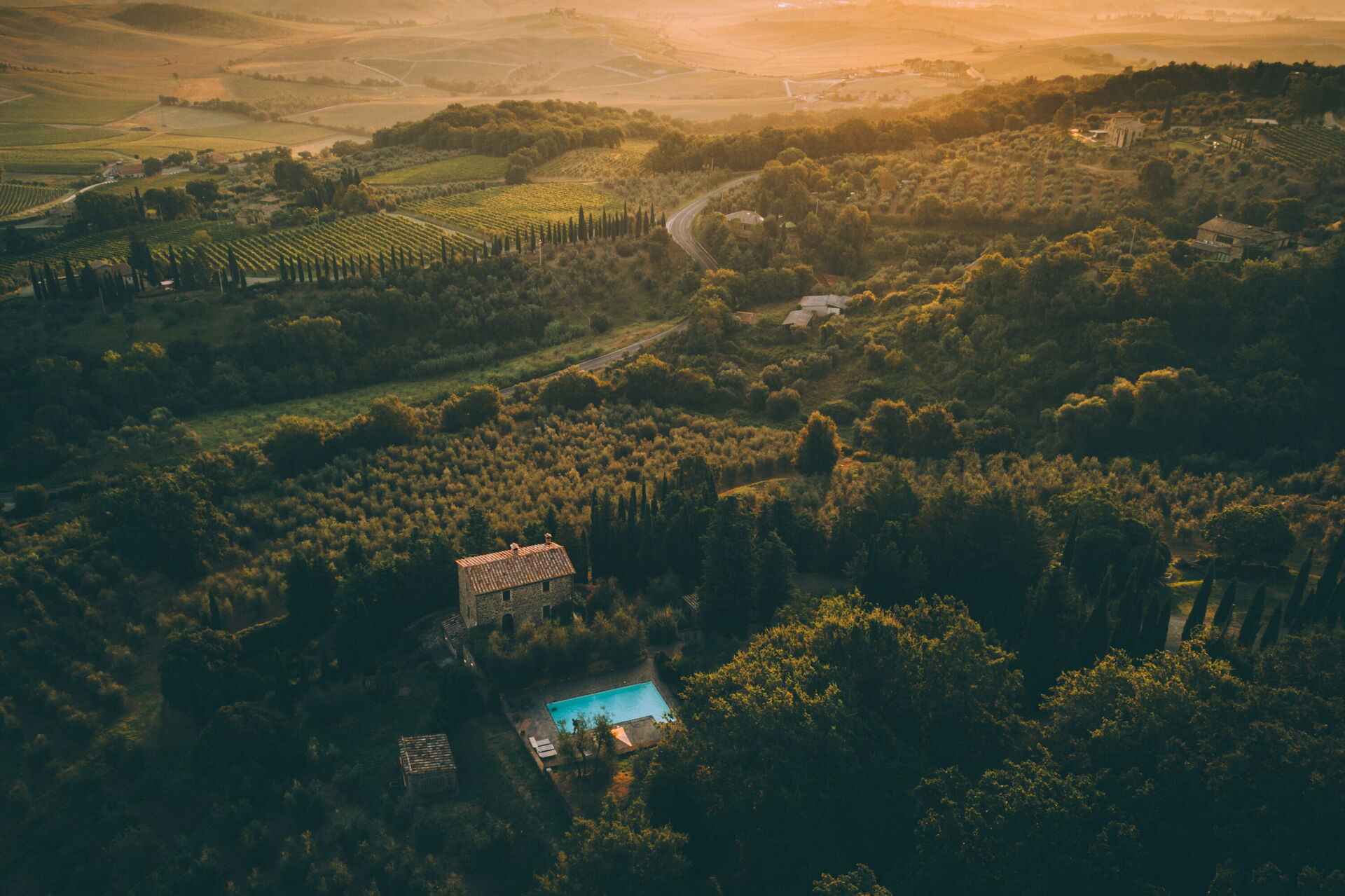 Villa Montalcino keuken in Montalcino