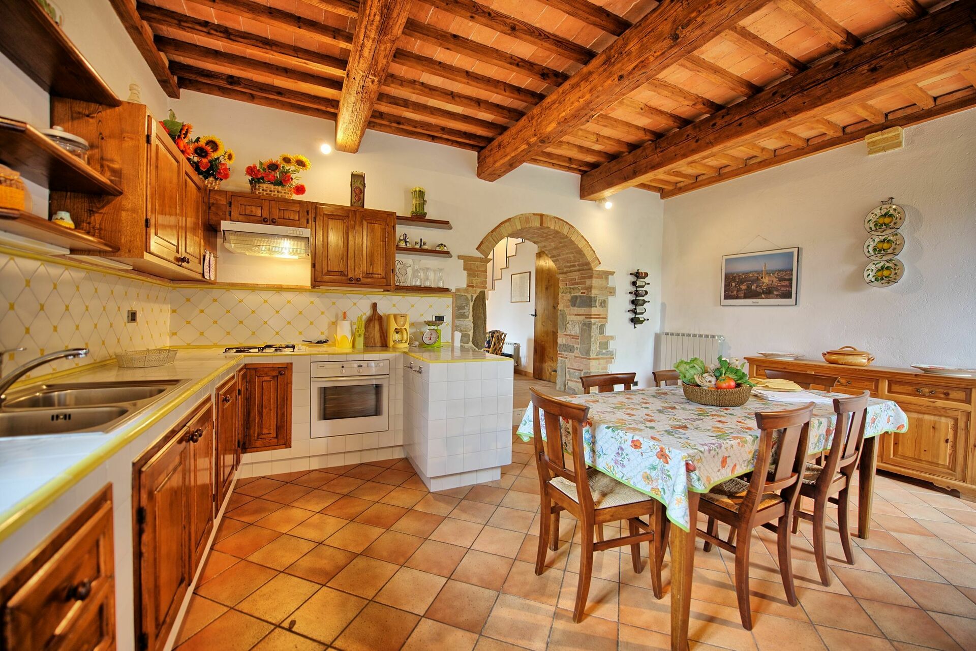 Villa Montalcino slaapkamer in Montalcino