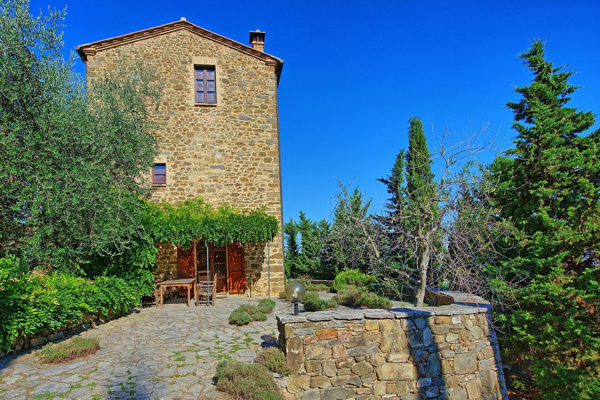 Villa Montalcino tuin in Montalcino