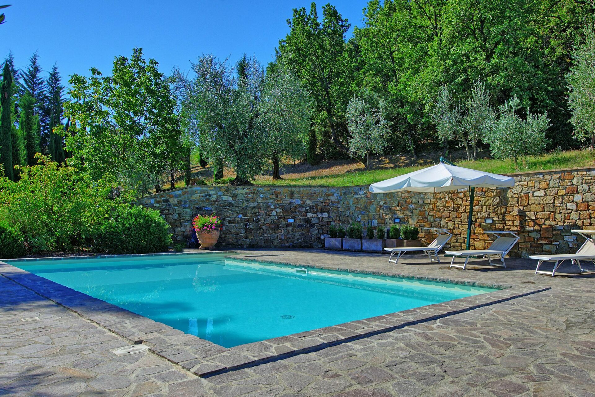 Villa Montalcino slaapkamer in Montalcino