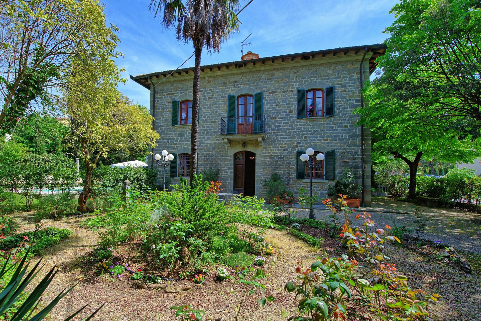 Villa Primula tuin in Cortona
