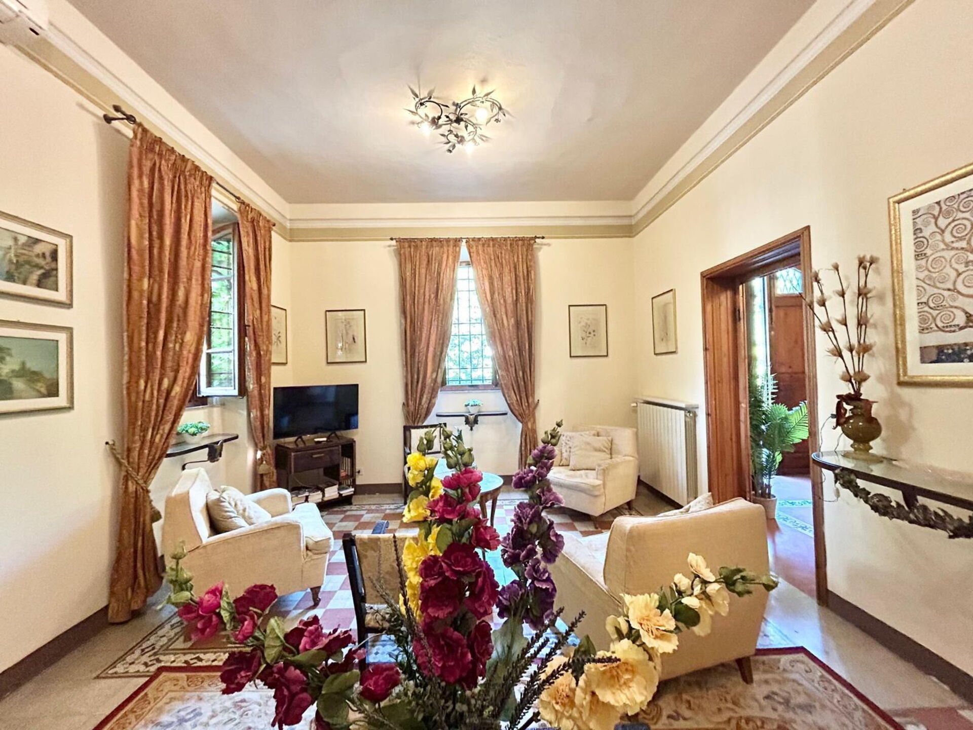 Villa Primula tuin in Cortona