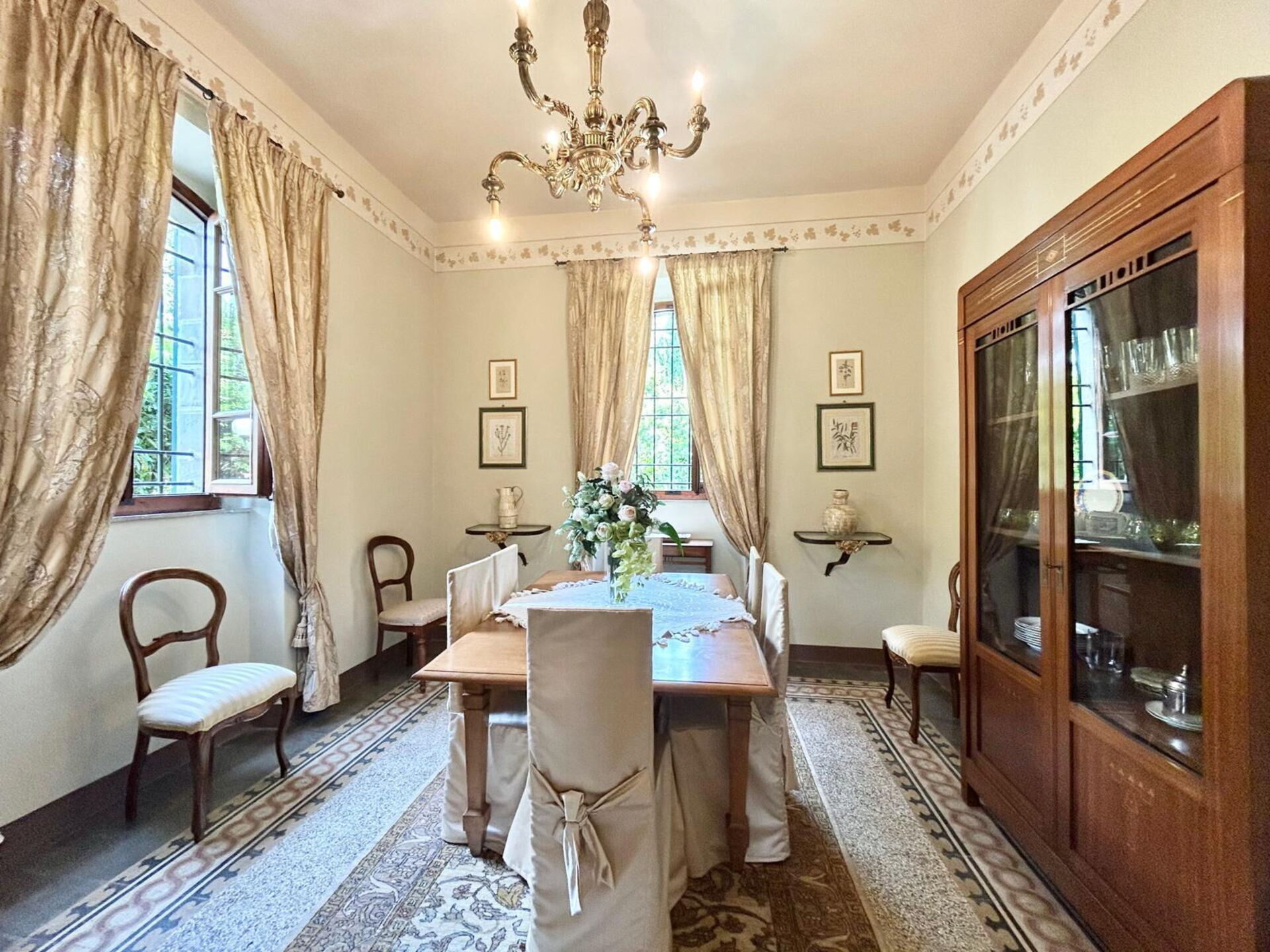 Villa Primula tuin in Cortona