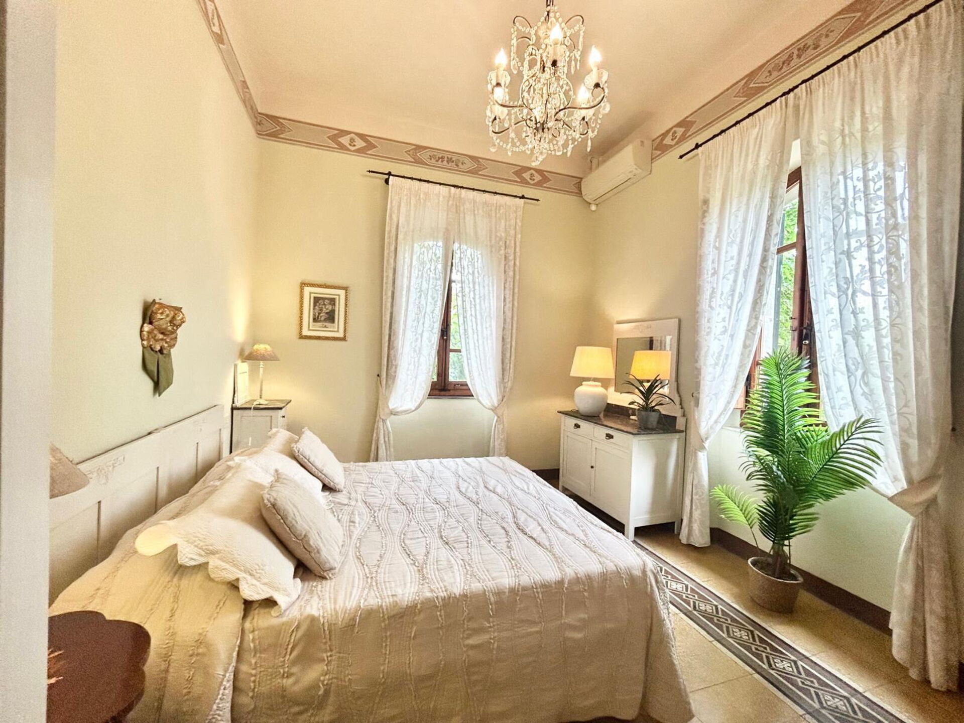 Villa Primula tuin in Cortona