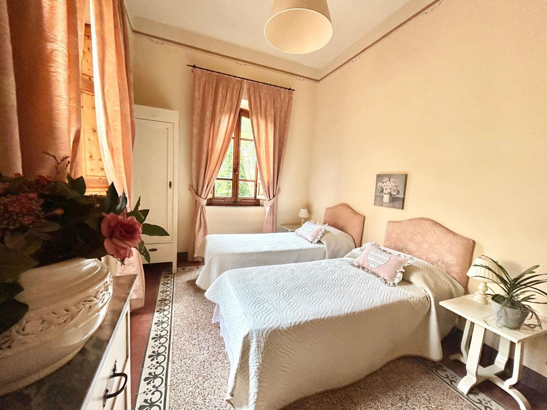 Villa Primula tuin in Cortona