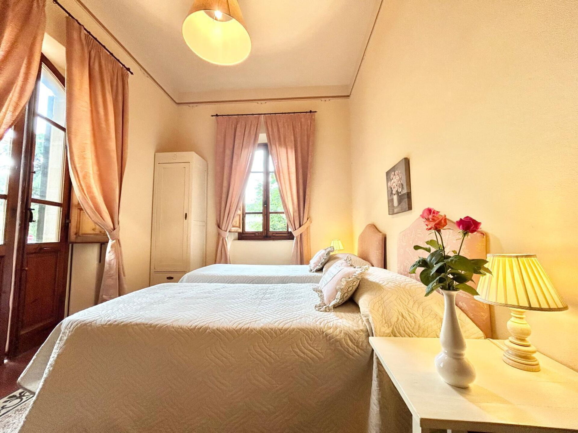 Villa Primula tuin in Cortona