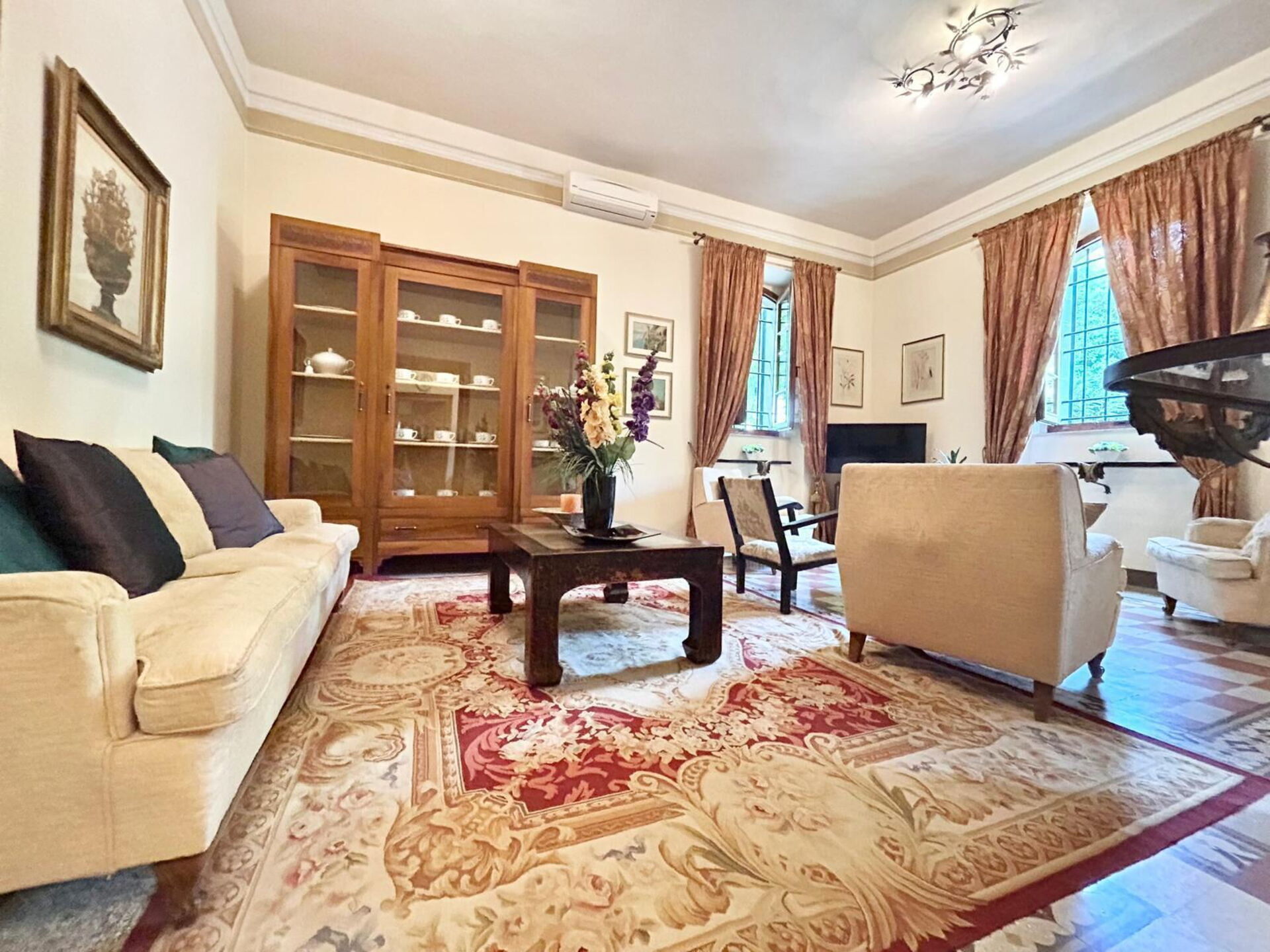 Villa Primula tuin in Cortona