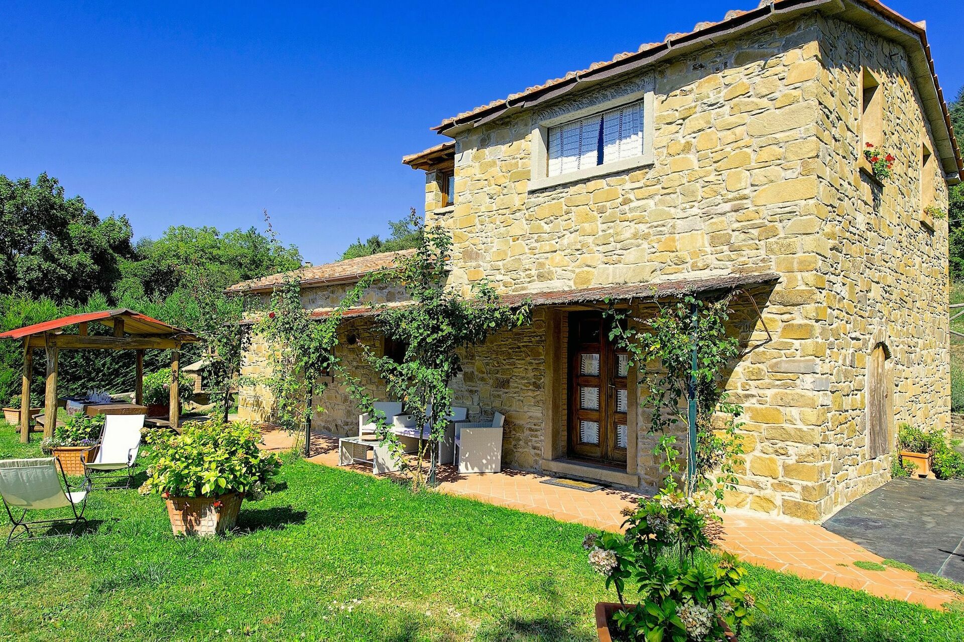Villa Margherita Uno badkamer in Cortona