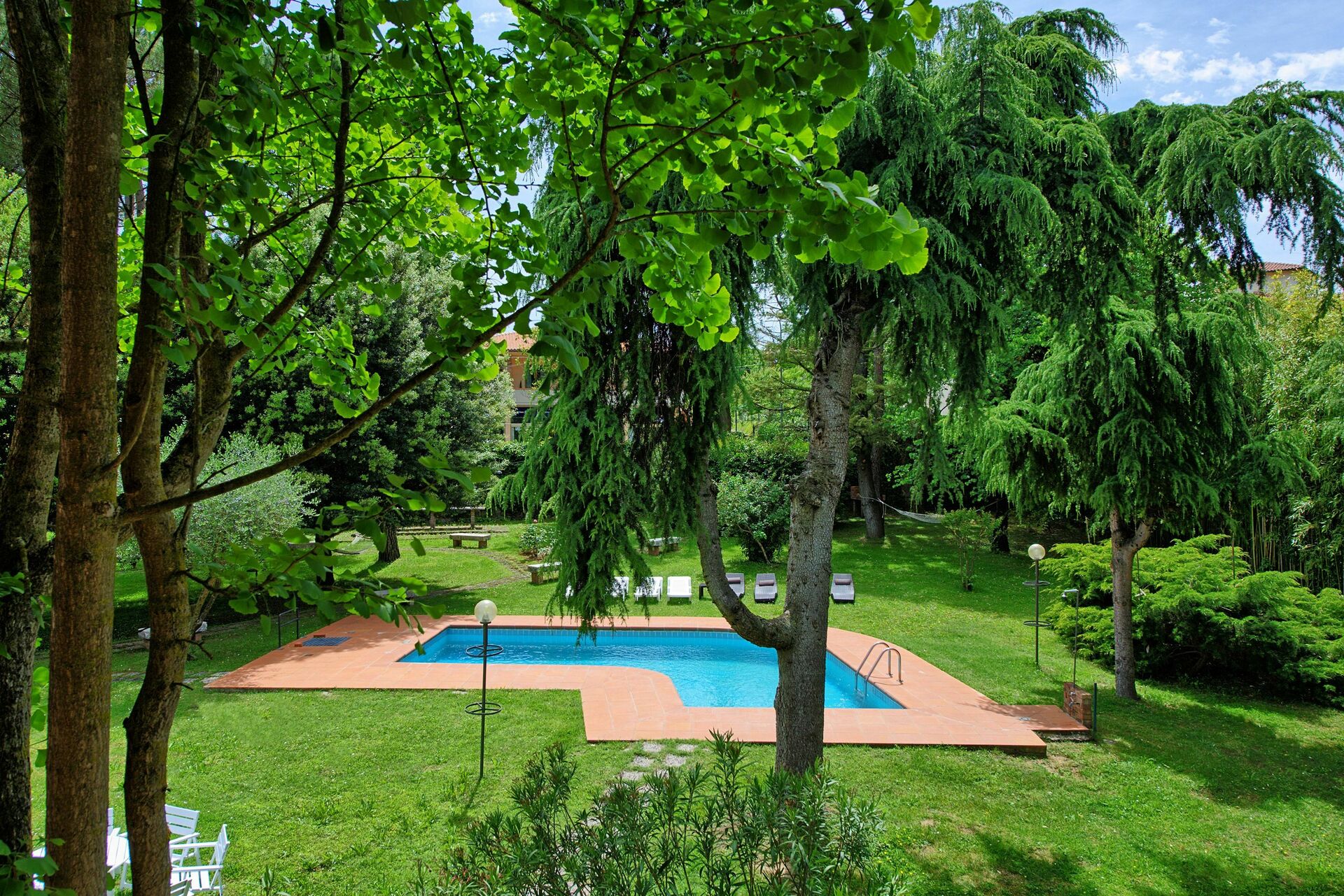 Villa Lauretana tuin in Torrita Di Siena