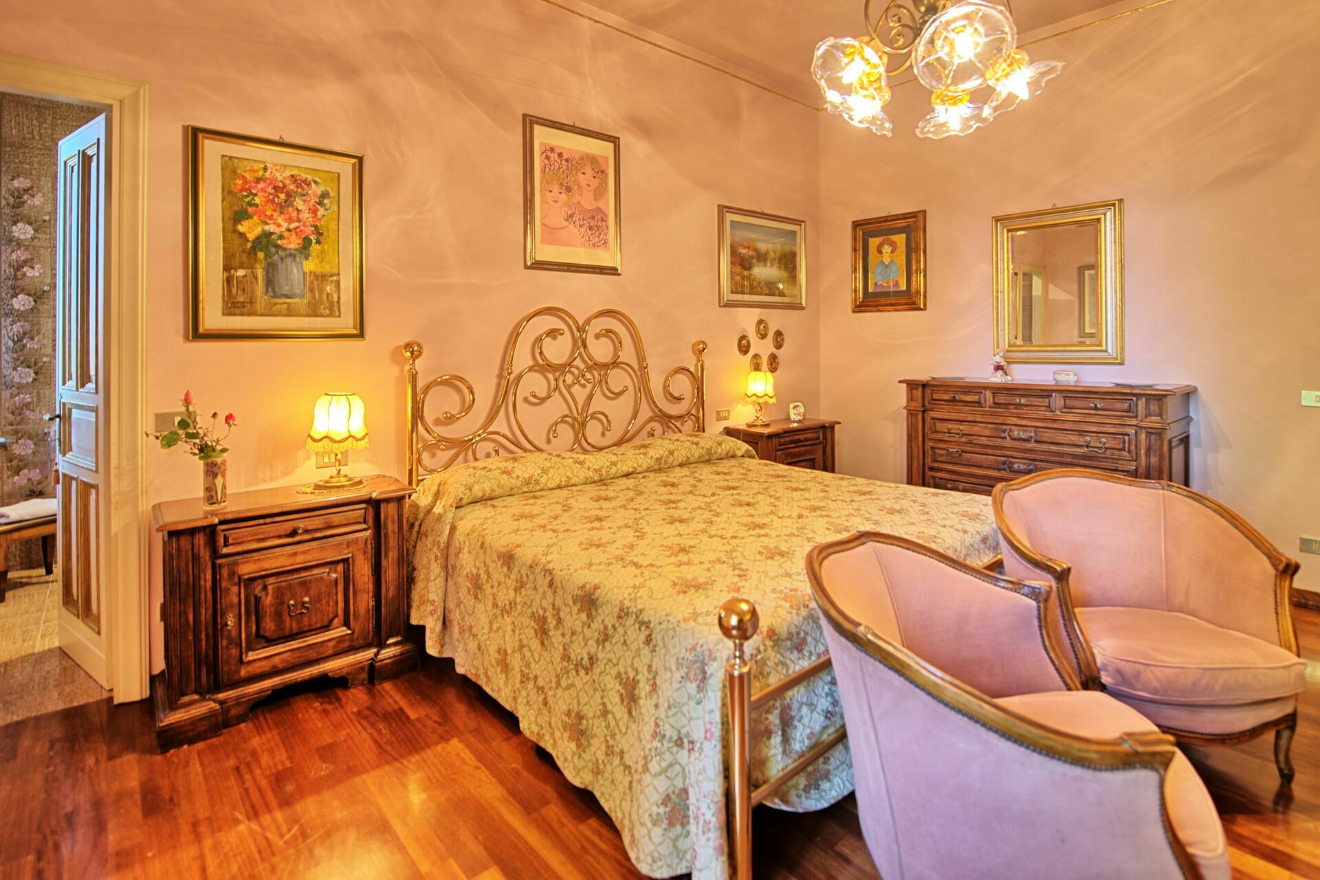 Villa Lauretana slaapkamer in Torrita Di Siena