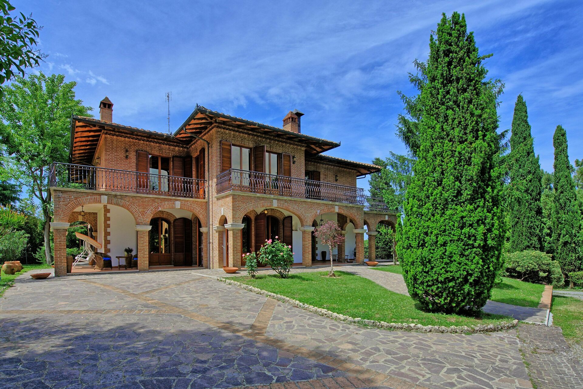 Villa Lauretana slaapkamer in Torrita Di Siena