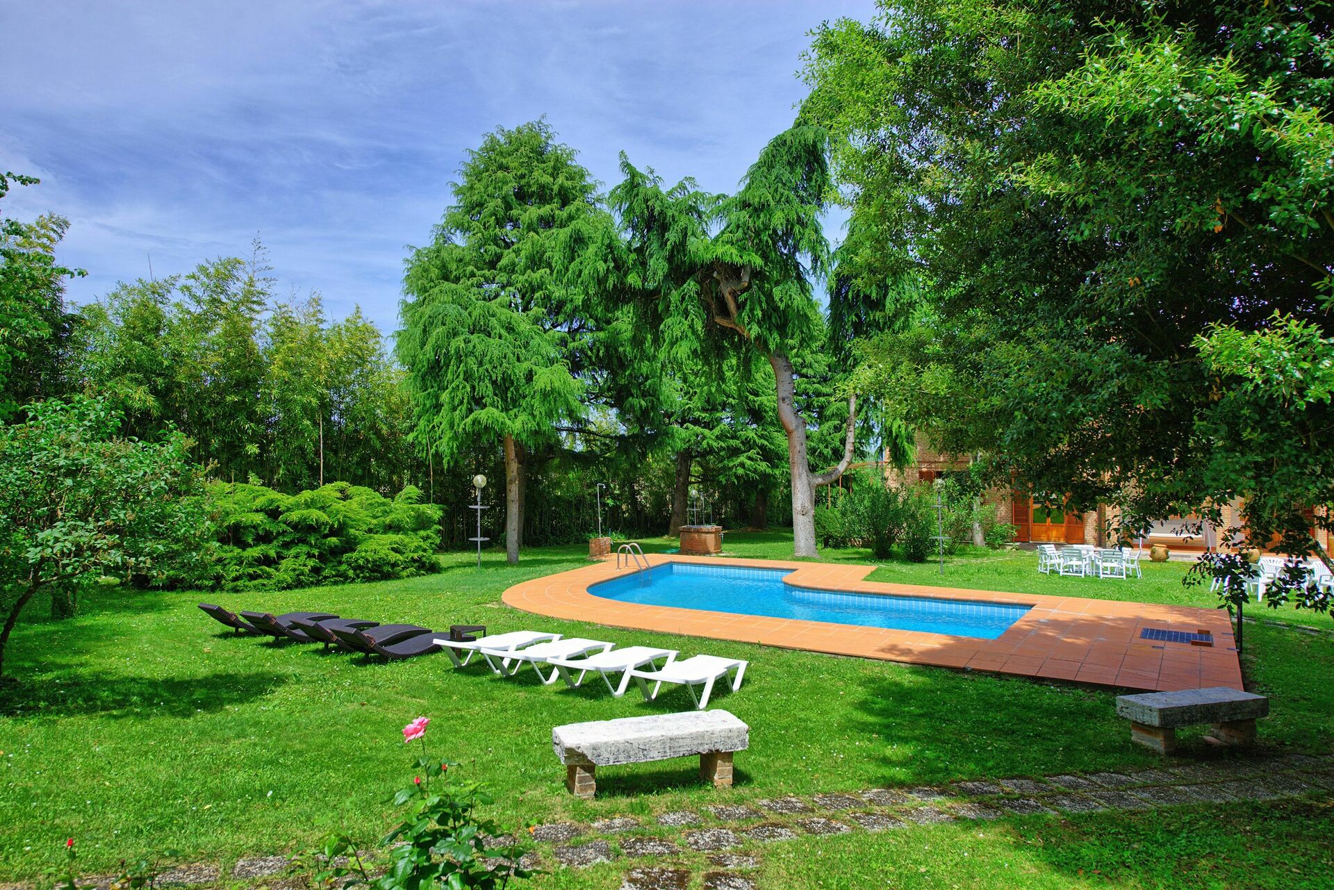 Villa Lauretana badkamer in Torrita Di Siena