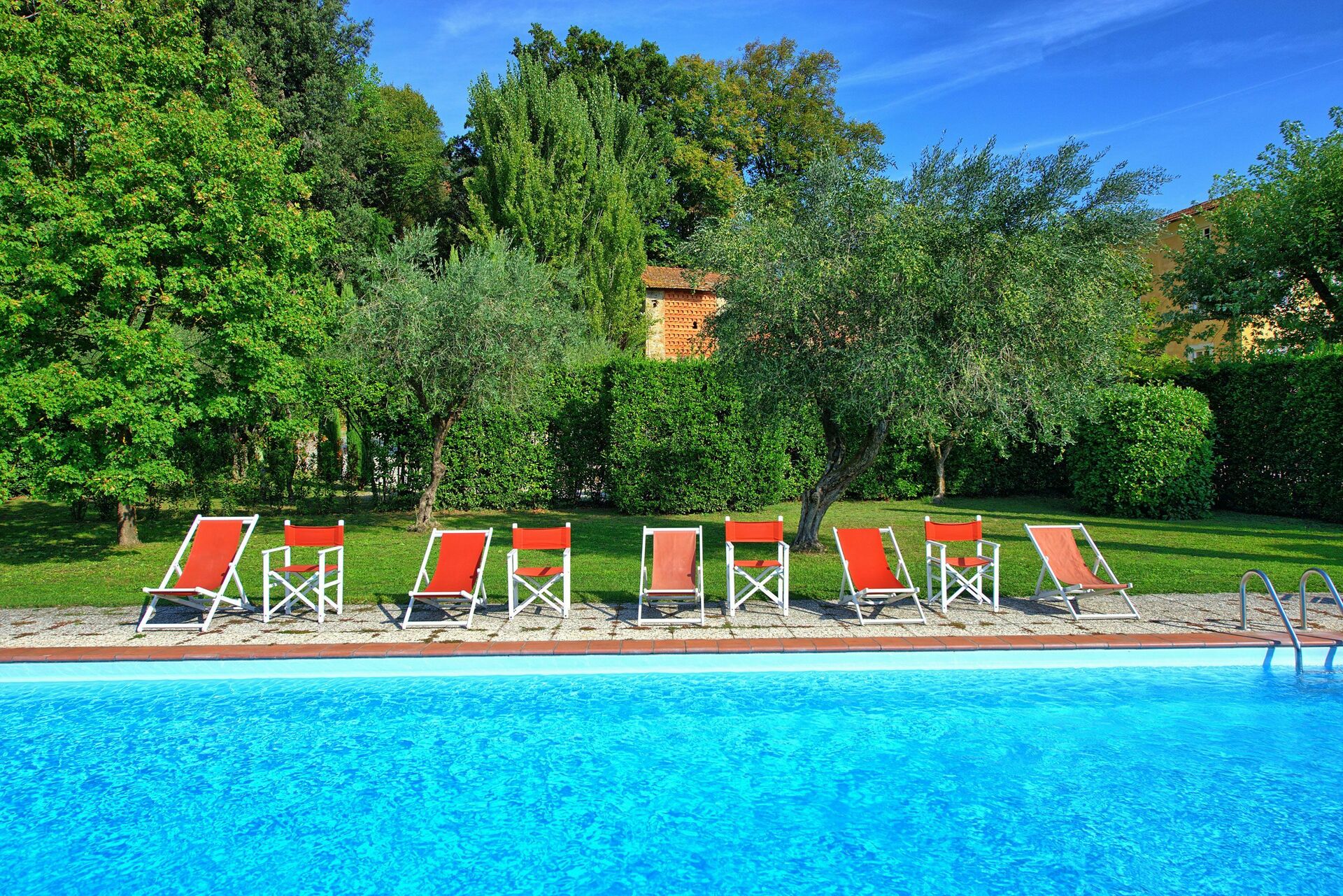 Villa Fiamma tuin in Segromigno In Monte