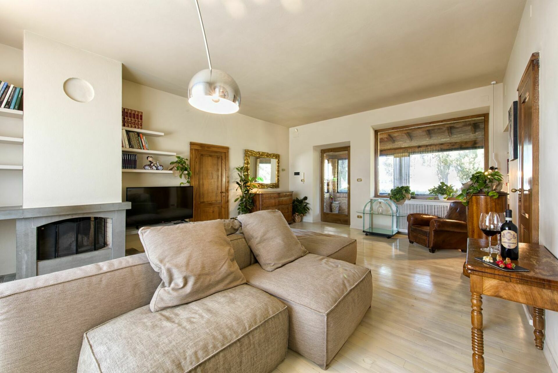 Villa Piazza Della Fortezza slaapkamer in Montalcino