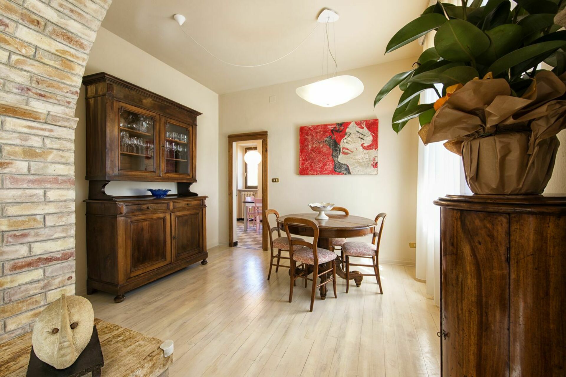 Villa Piazza Della Fortezza slaapkamer in Montalcino