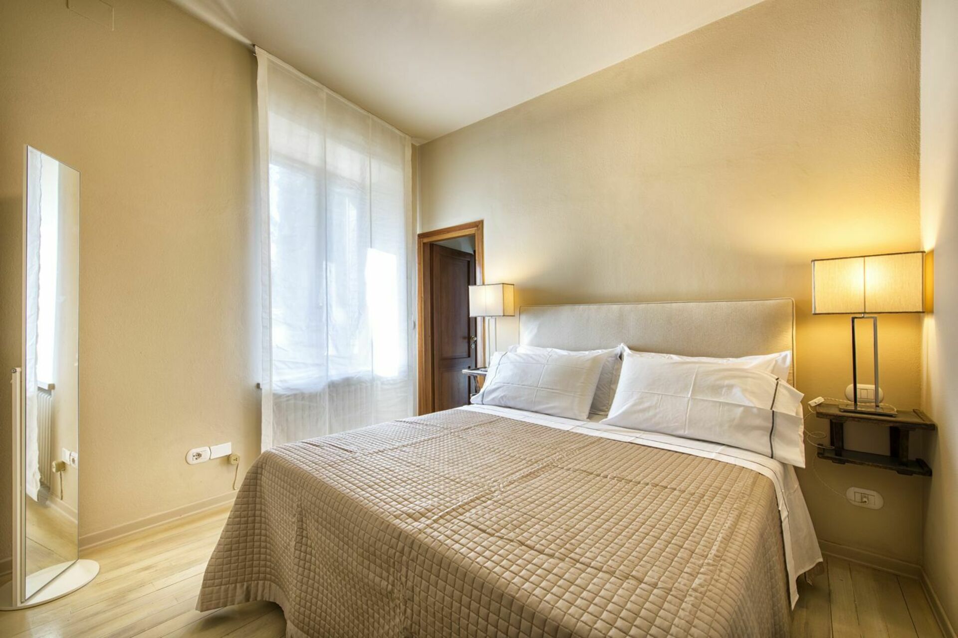 Villa Piazza Della Fortezza slaapkamer in Montalcino