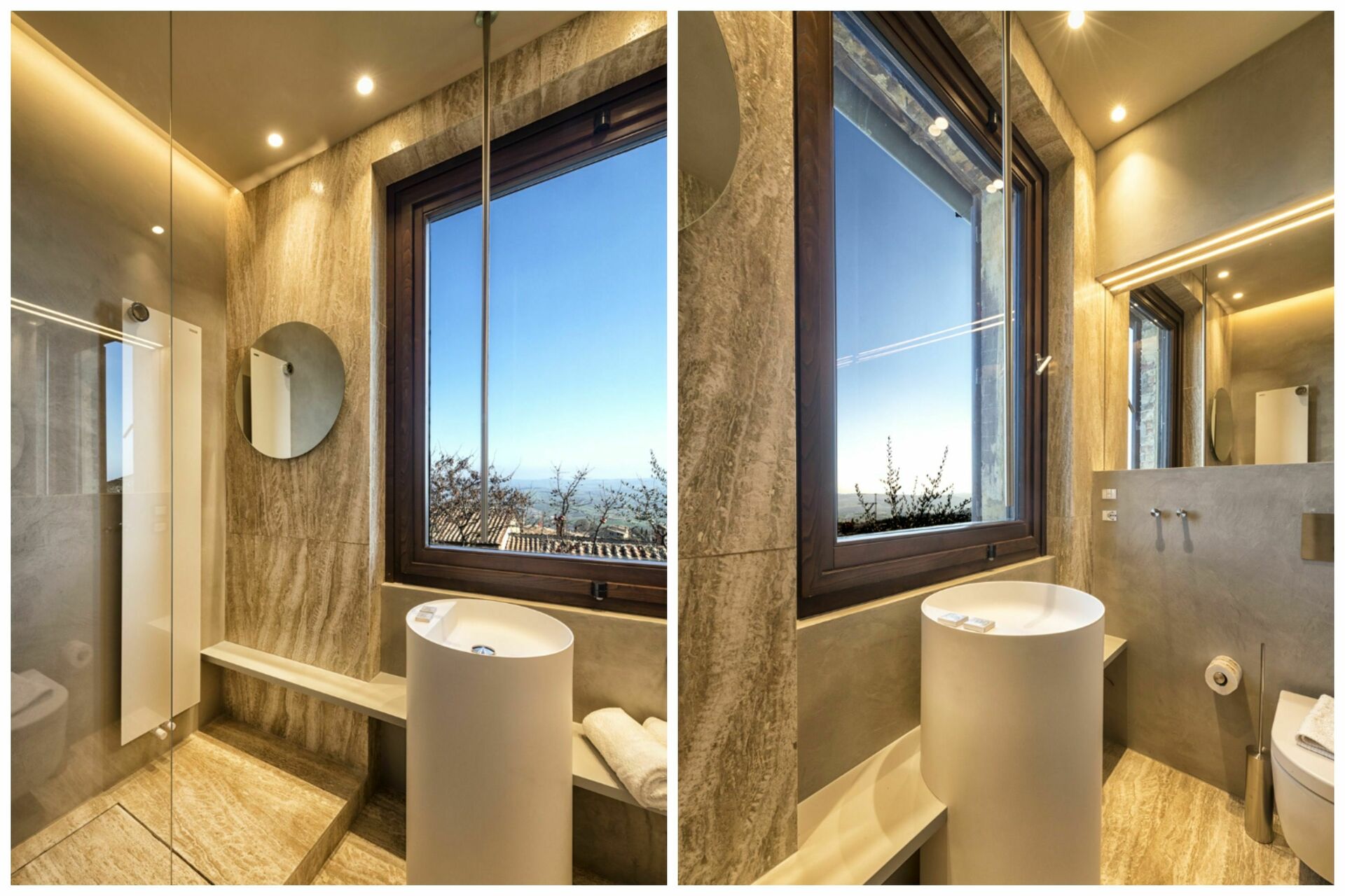 Villa Piazza Della Fortezza slaapkamer in Montalcino