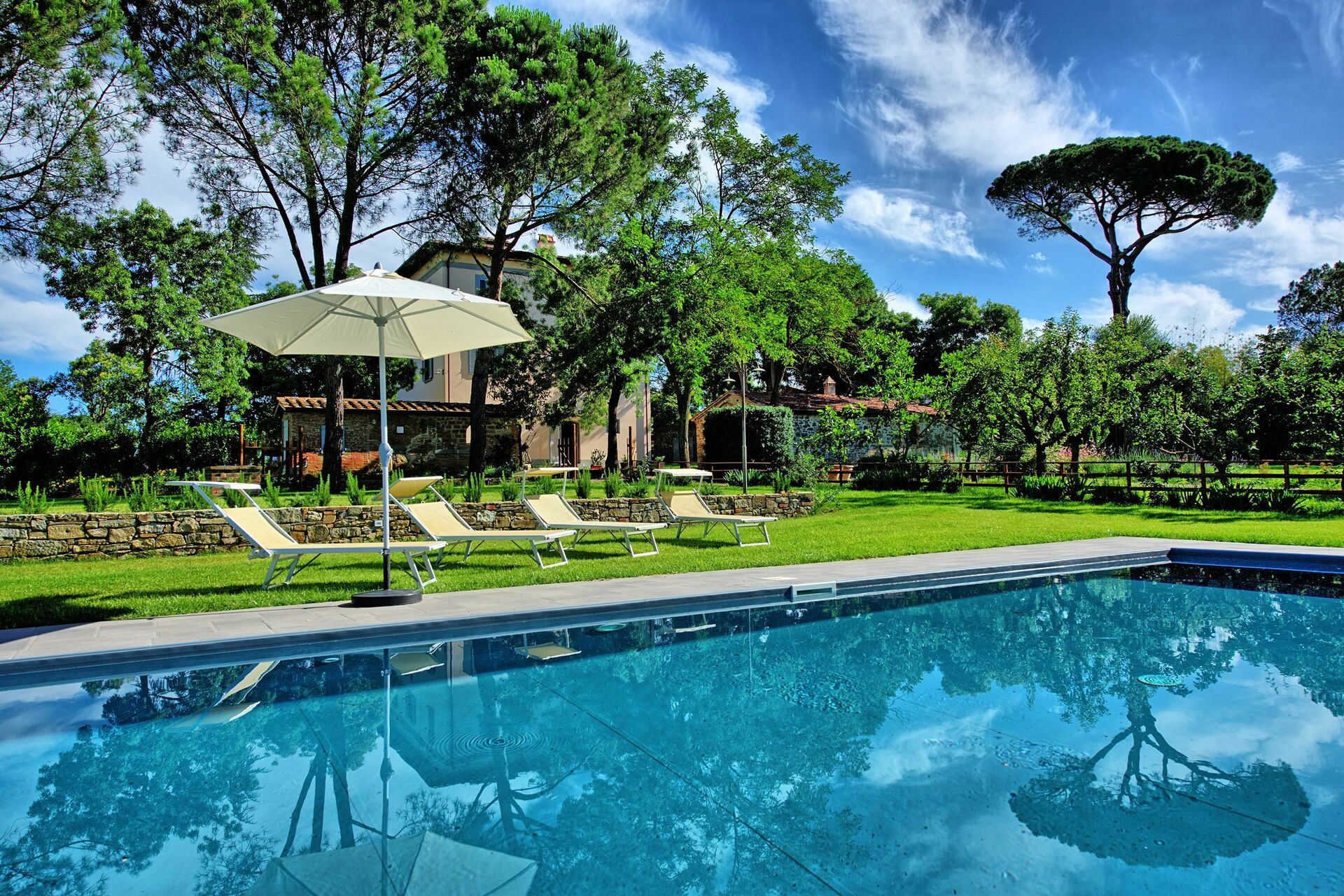 Villa Marietta tuin in Rigutino