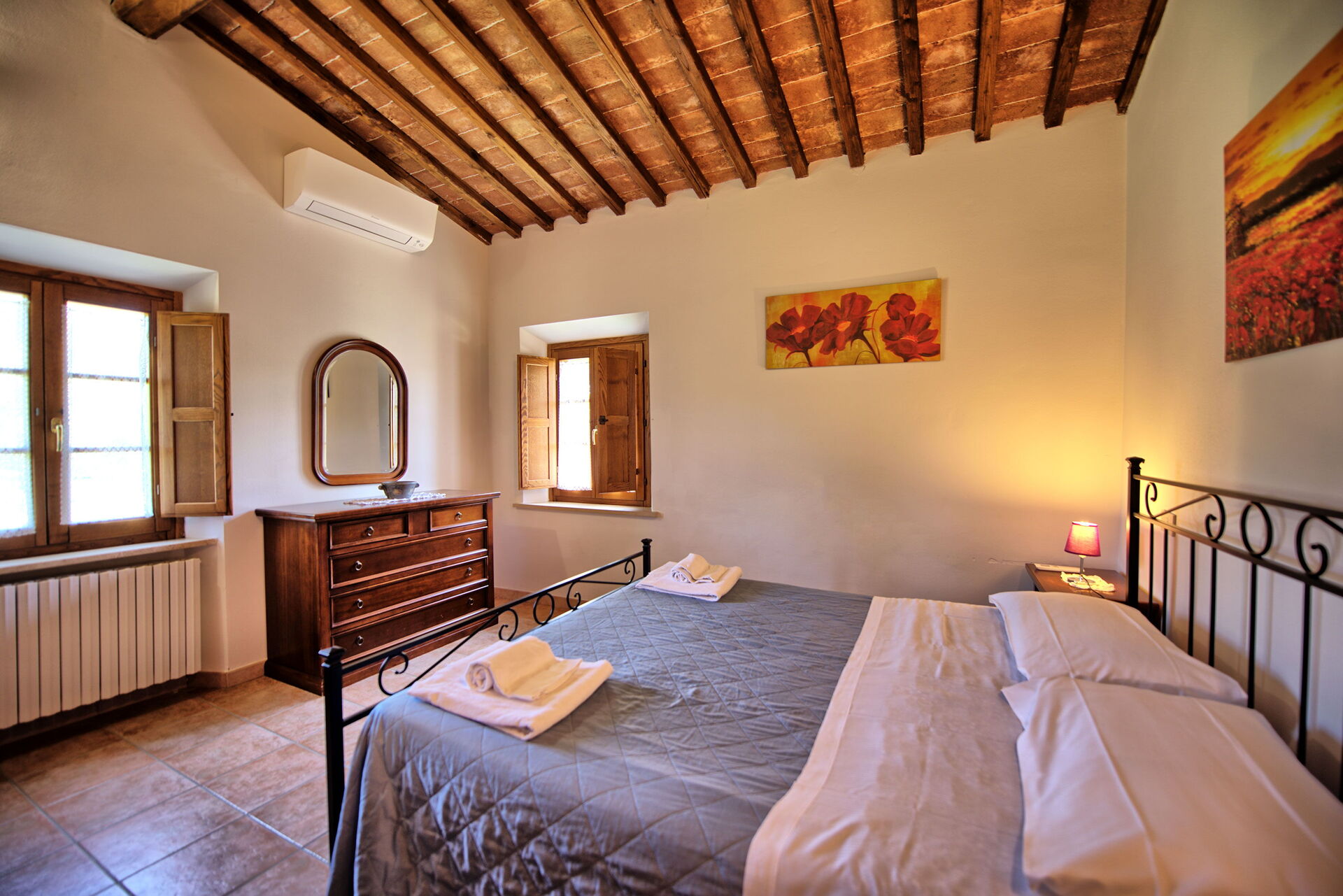 Villa Picchio badkamer in Castel San Gimignano