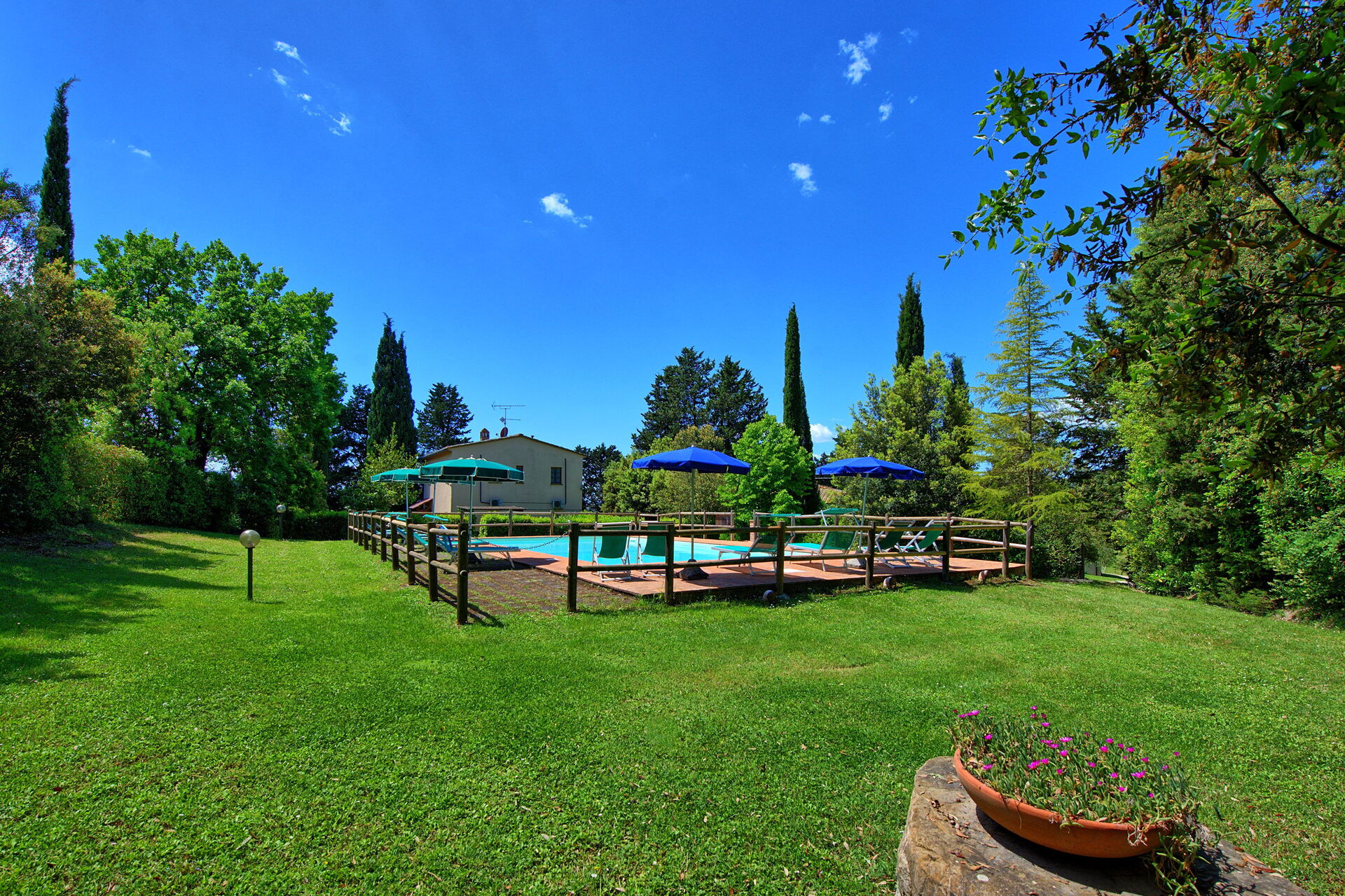 Villa Picchio keuken in Castel San Gimignano