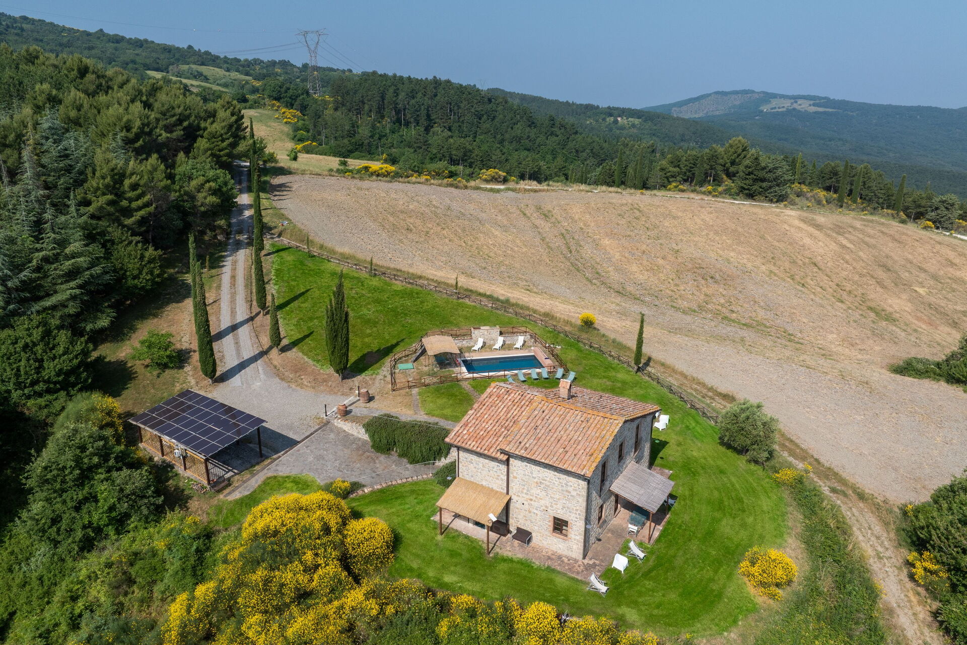 Villa San Michele badkamer in Campiglia D'orcia