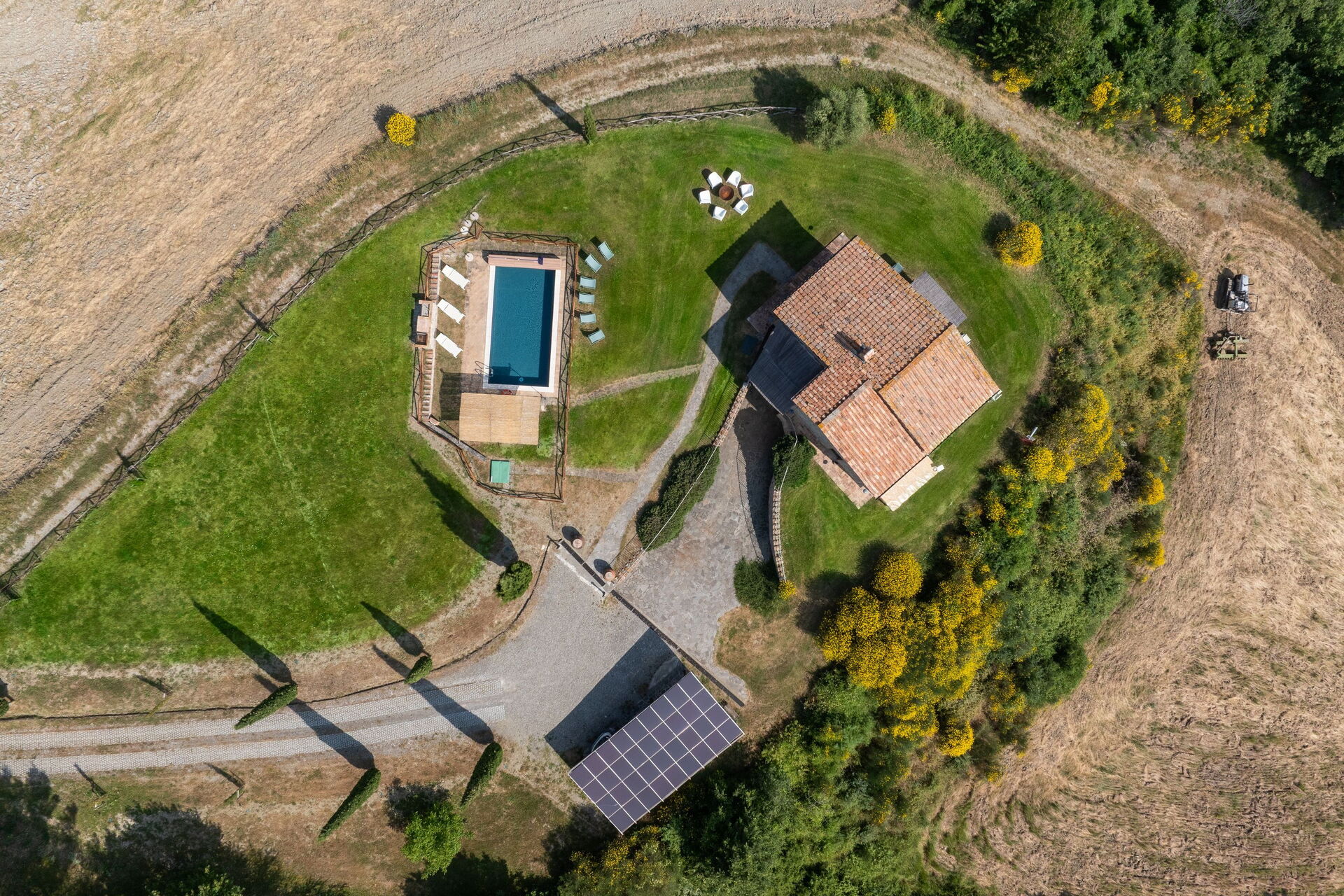 Villa San Michele keuken in Campiglia D'orcia