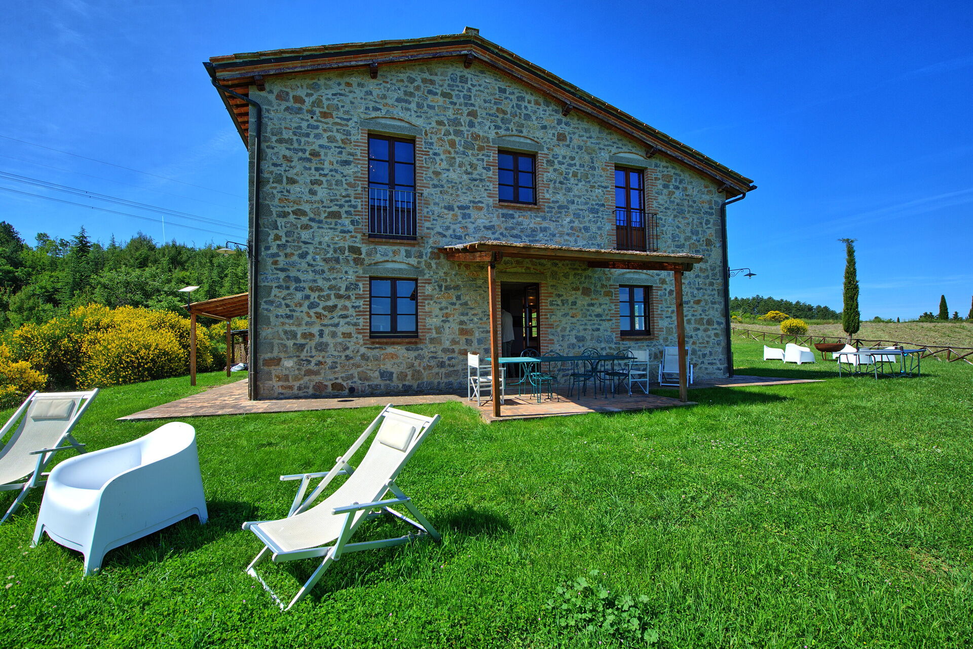 Villa San Michele badkamer in Campiglia D'orcia