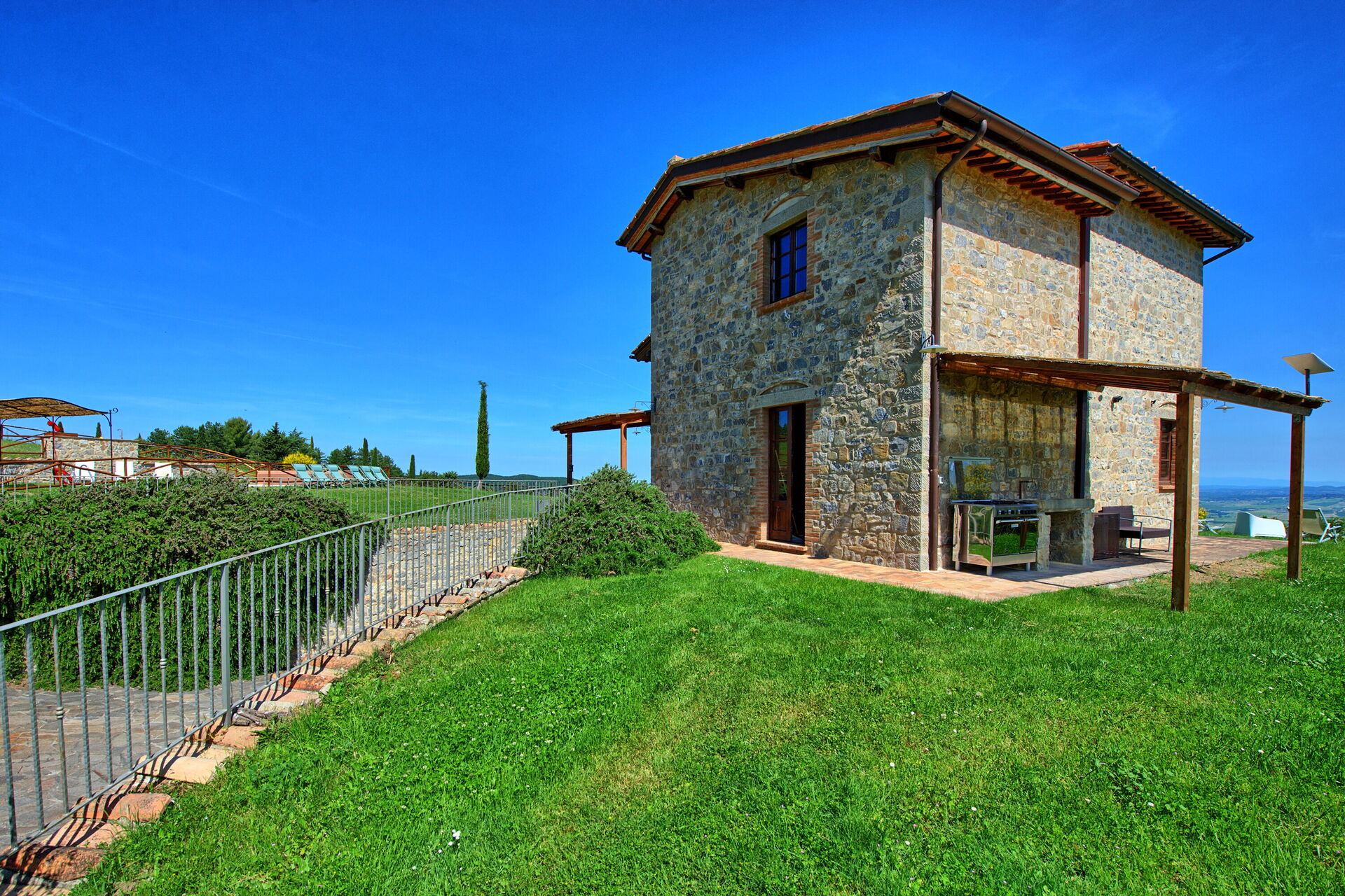 Villa San Michele keuken in Campiglia D'orcia
