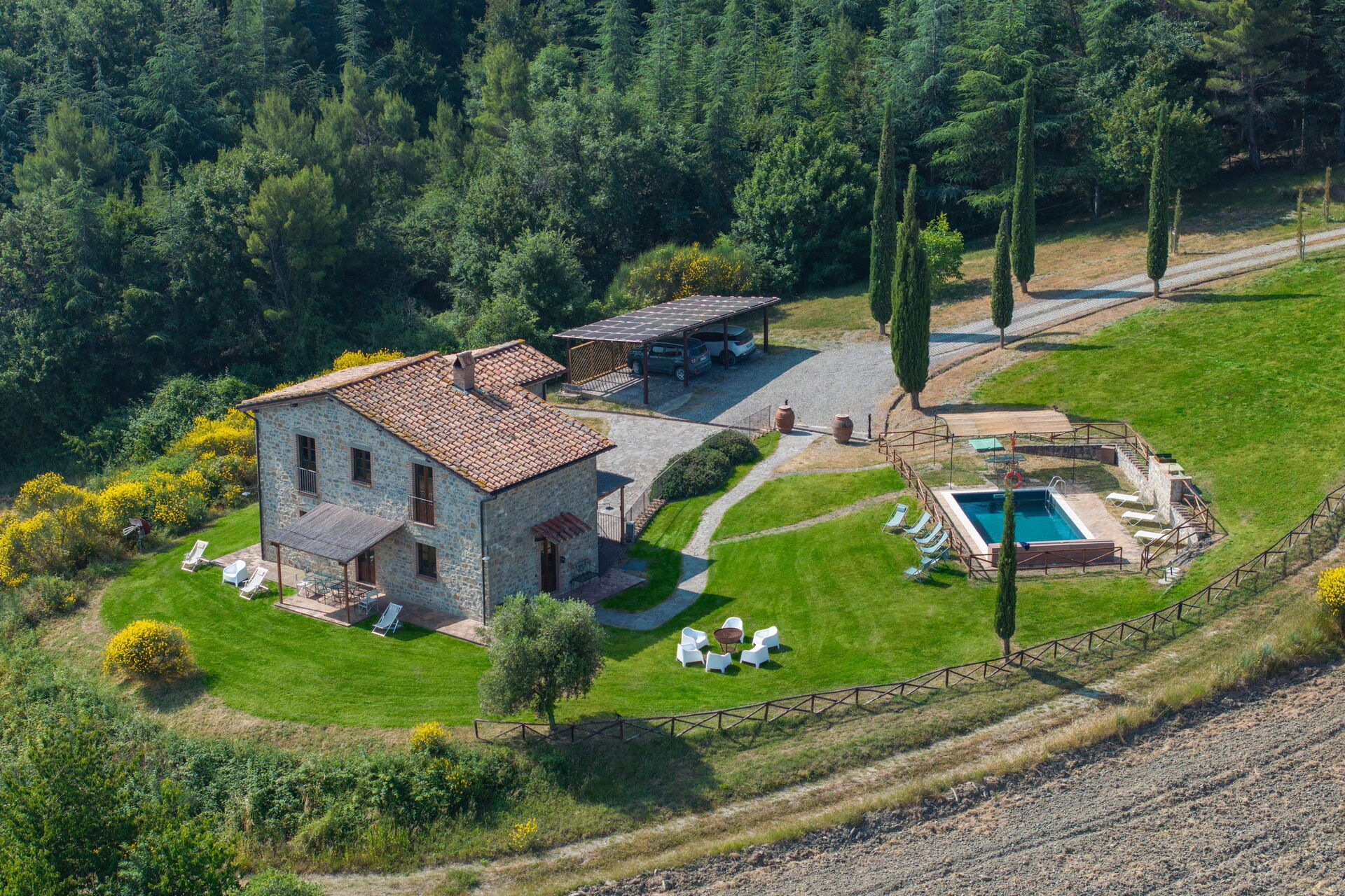 Villa San Michele slaapkamer in Campiglia D'orcia