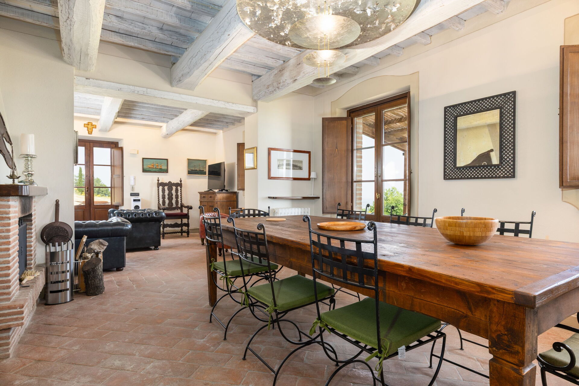 Villa San Michele badkamer in Campiglia D'orcia