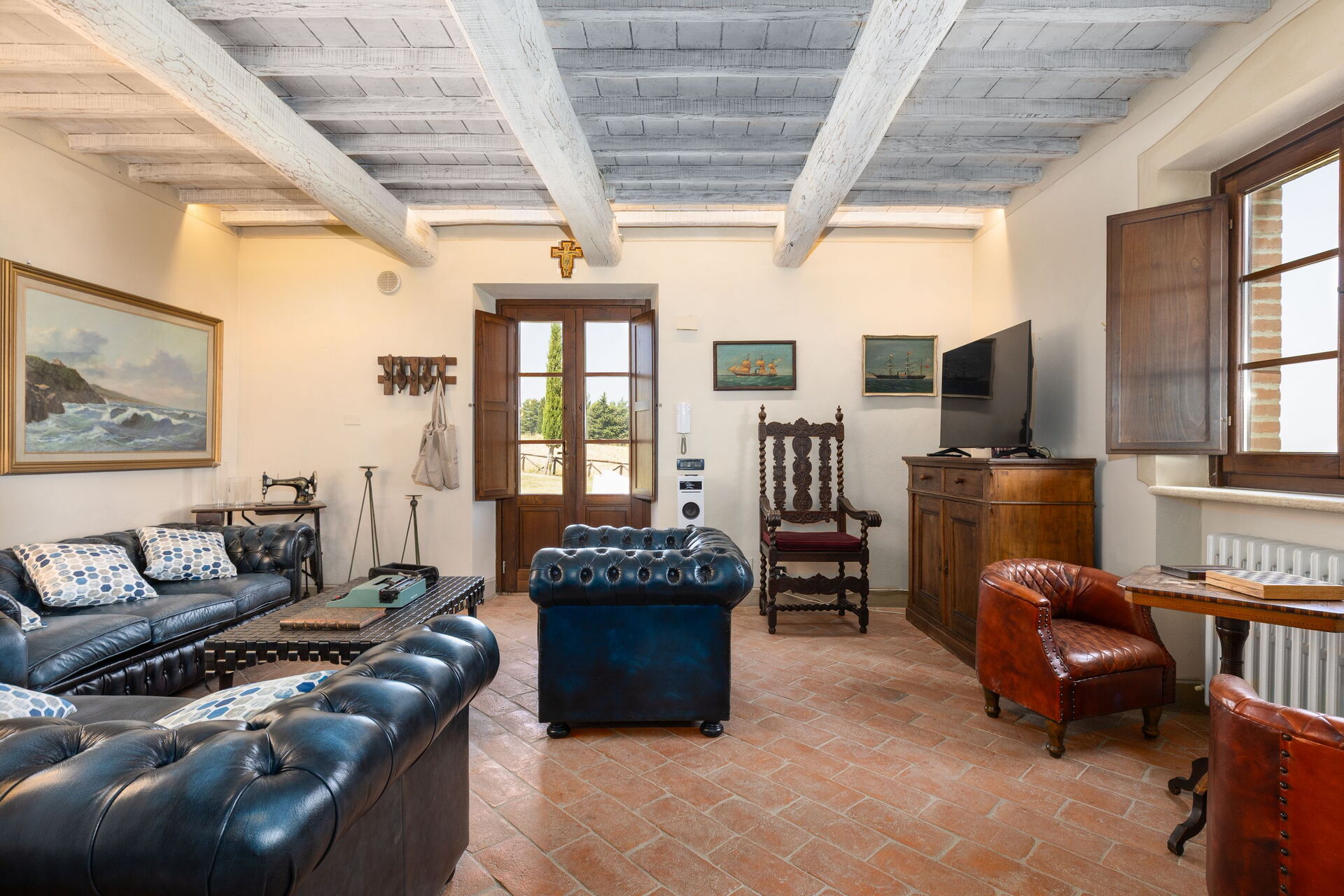 Villa San Michele badkamer in Campiglia D'orcia